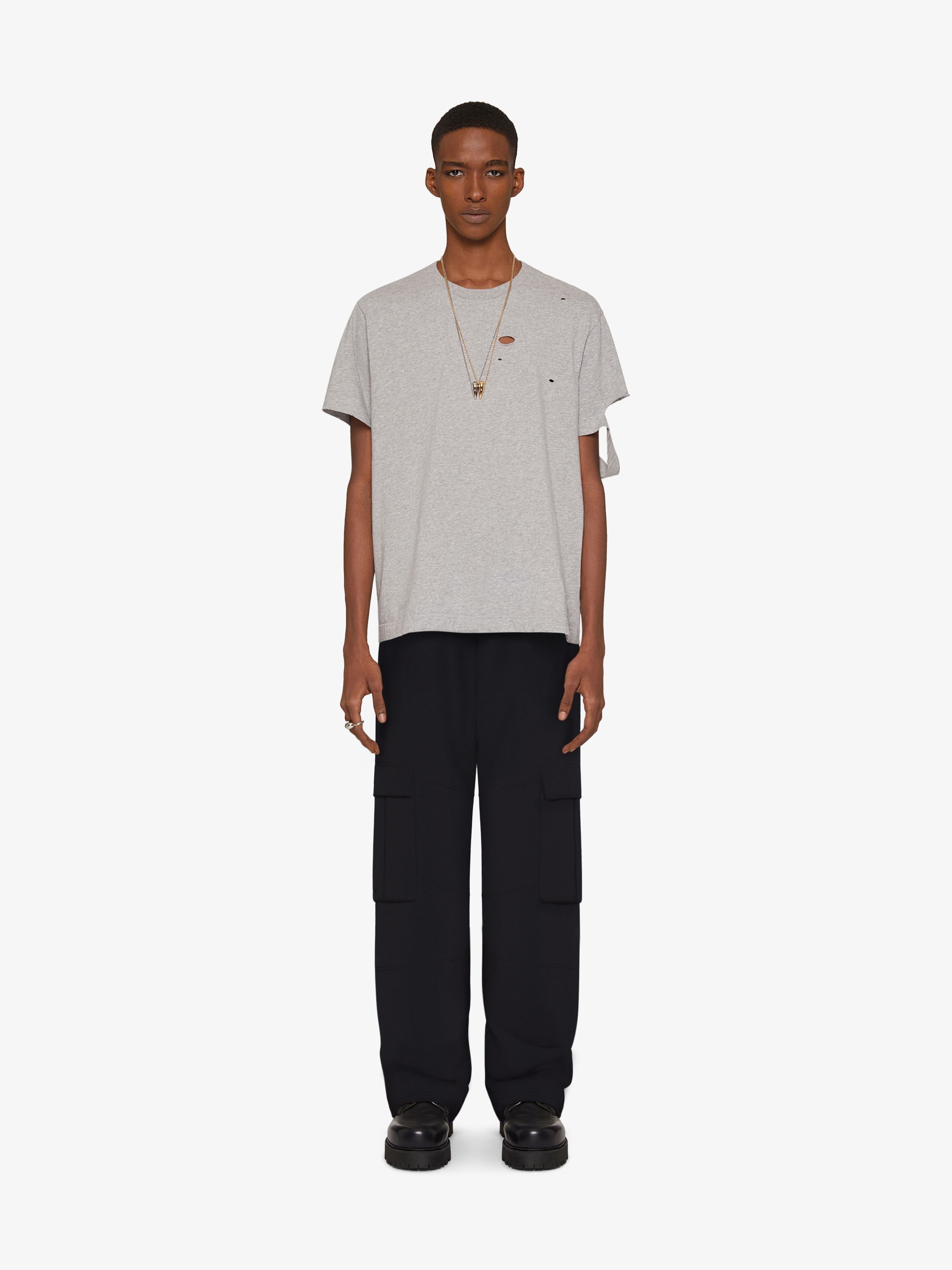 Givenchy o1w1db10325 Jersey Cargo Pants in Black Size US 30 / EU 46 - 3 Thumbnail
