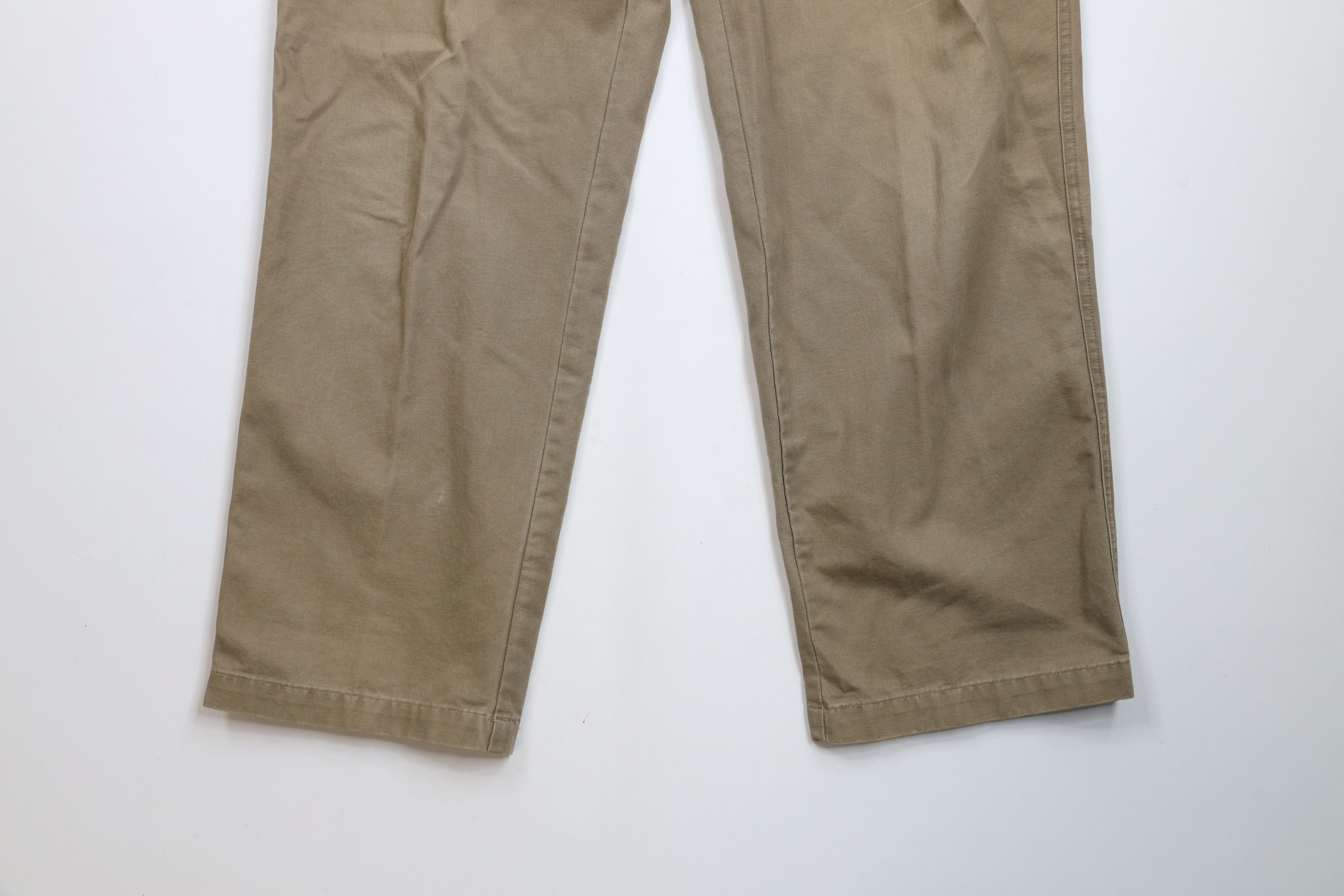 Columbia × Vintage Vintage Columbia Spell Out Wide Leg Canvas Pants Beige Size US 36 / EU 52 - 4 Thumbnail