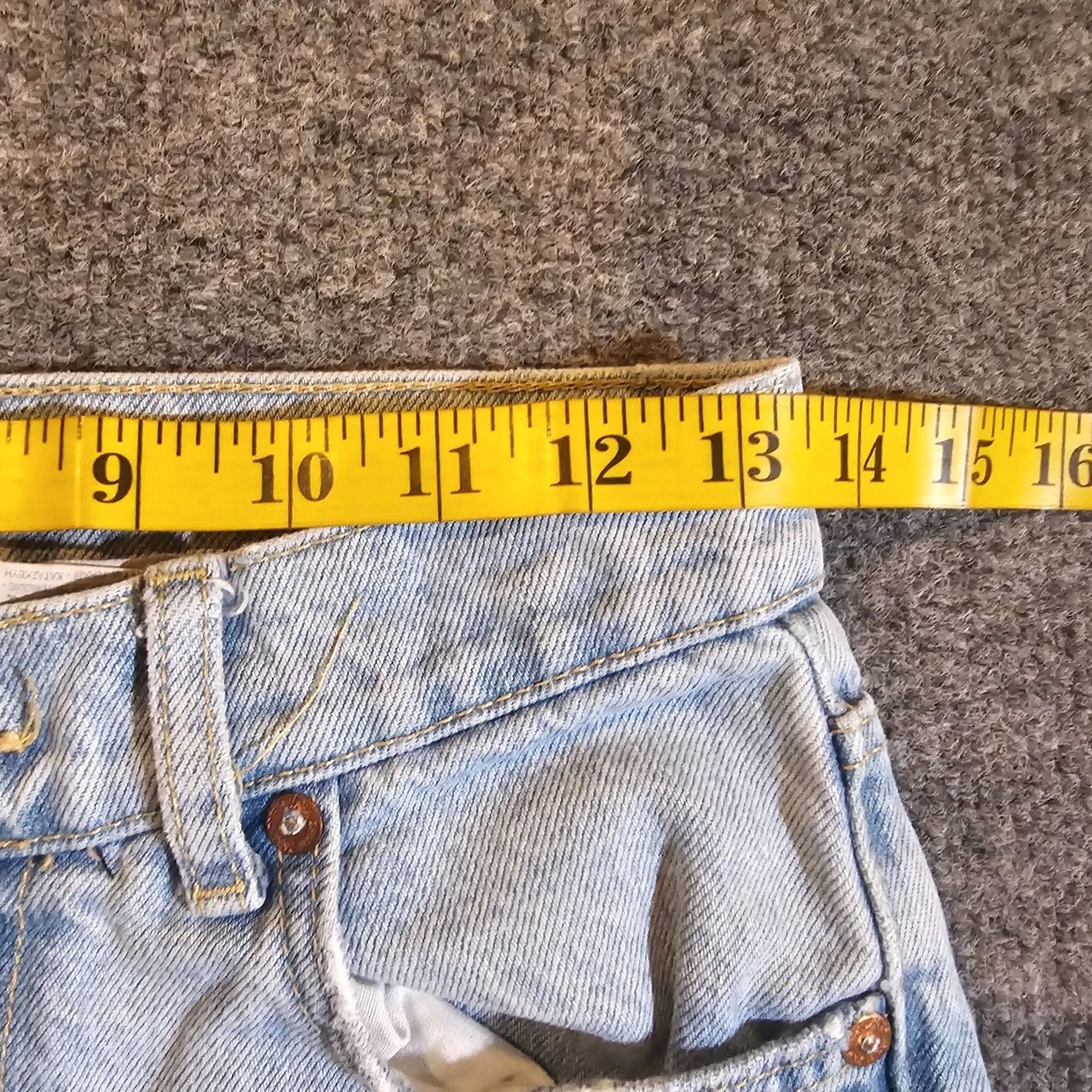 Zara Zara Jeans Womens 4 Blue Straight Leg Raw Hem High Waist Denim Casual Capsule Size 27" / US 4 / IT 40 - 5 Thumbnail