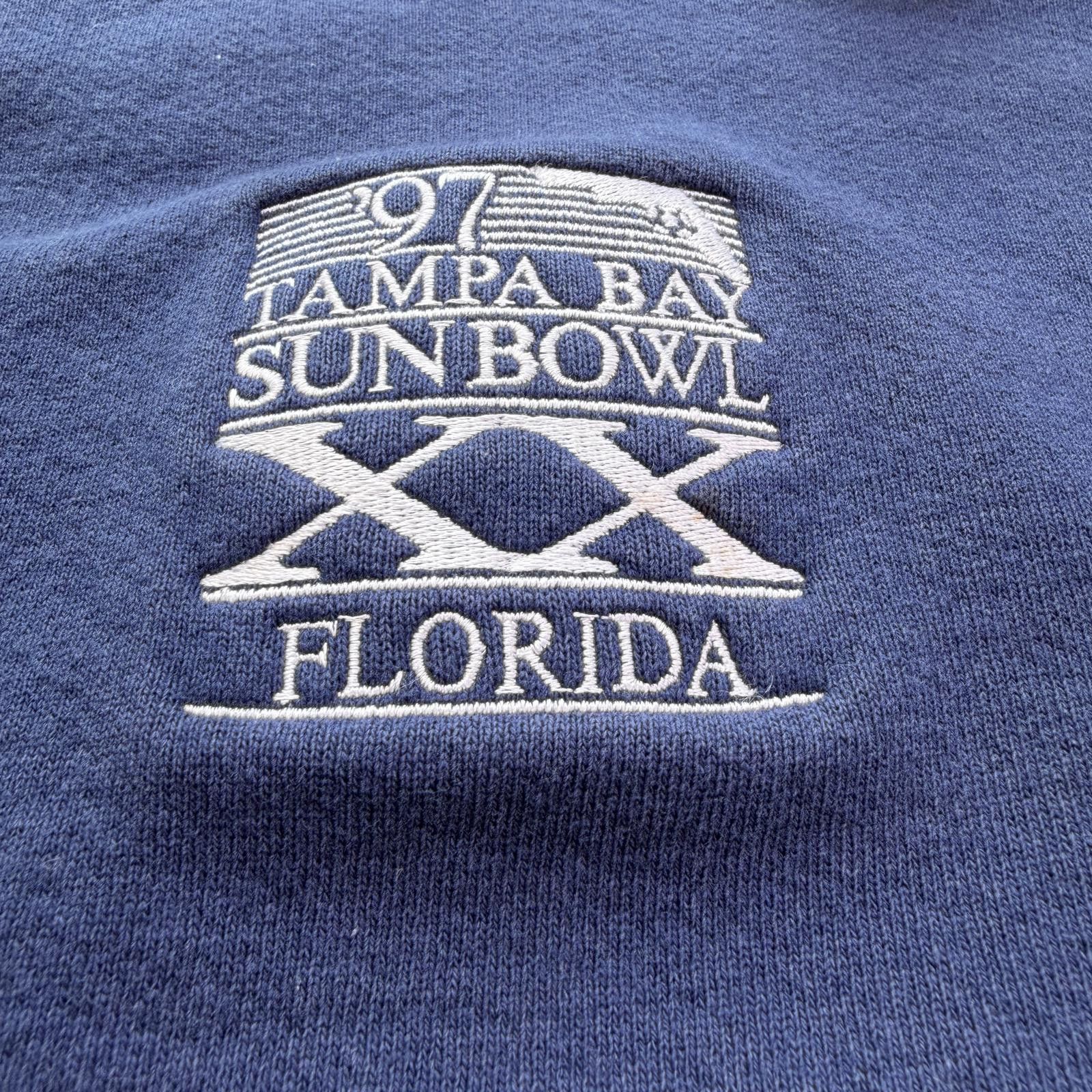 Adidas Vintage 1997 Adidas Tampa Bay Sun Bowl Crewneck Sweatshirt Size US L / EU 52-54 / 3 - 5 Thumbnail