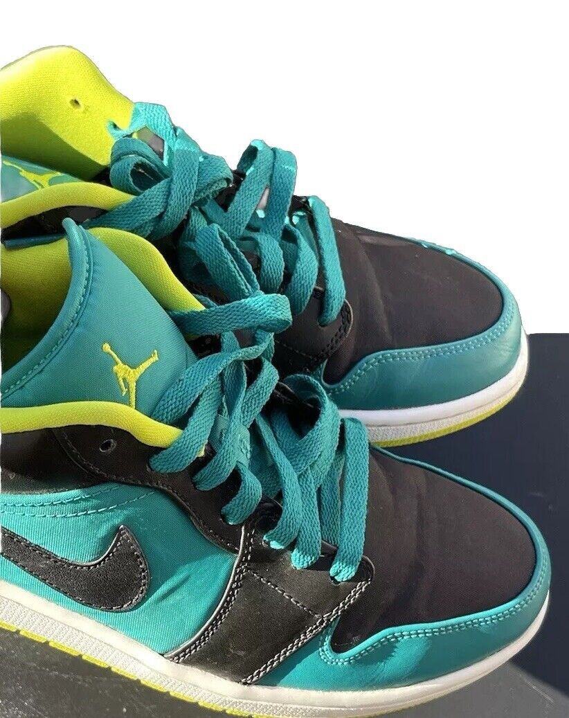 Jordan Brand × Nike Air Jordan 1 Retro Low Teal Venom Green Men’s Shoes Sz 10.5 Size US 10.5 / EU 43-44 - 2 Thumbnail