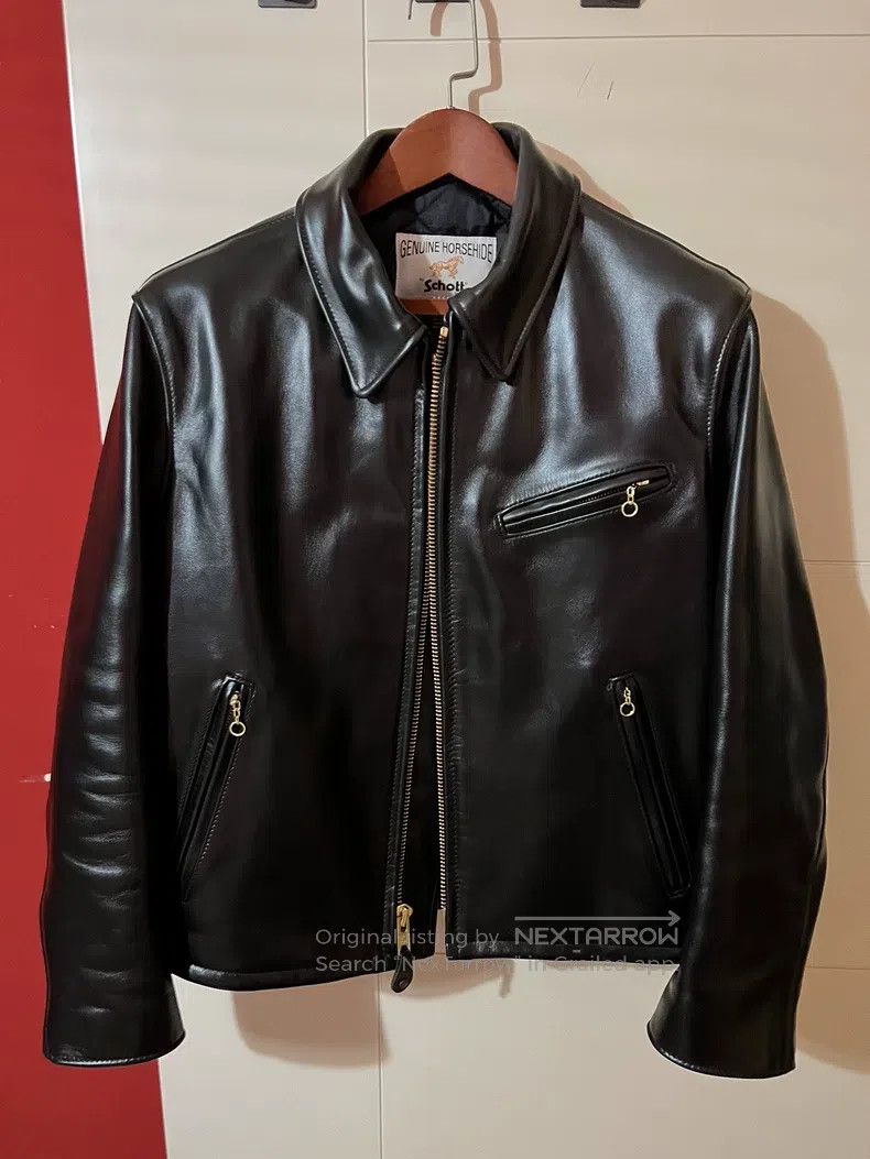 Schott Schott 689h horse leather jacket Size US M / EU 48-50 / 2 - 2 Thumbnail