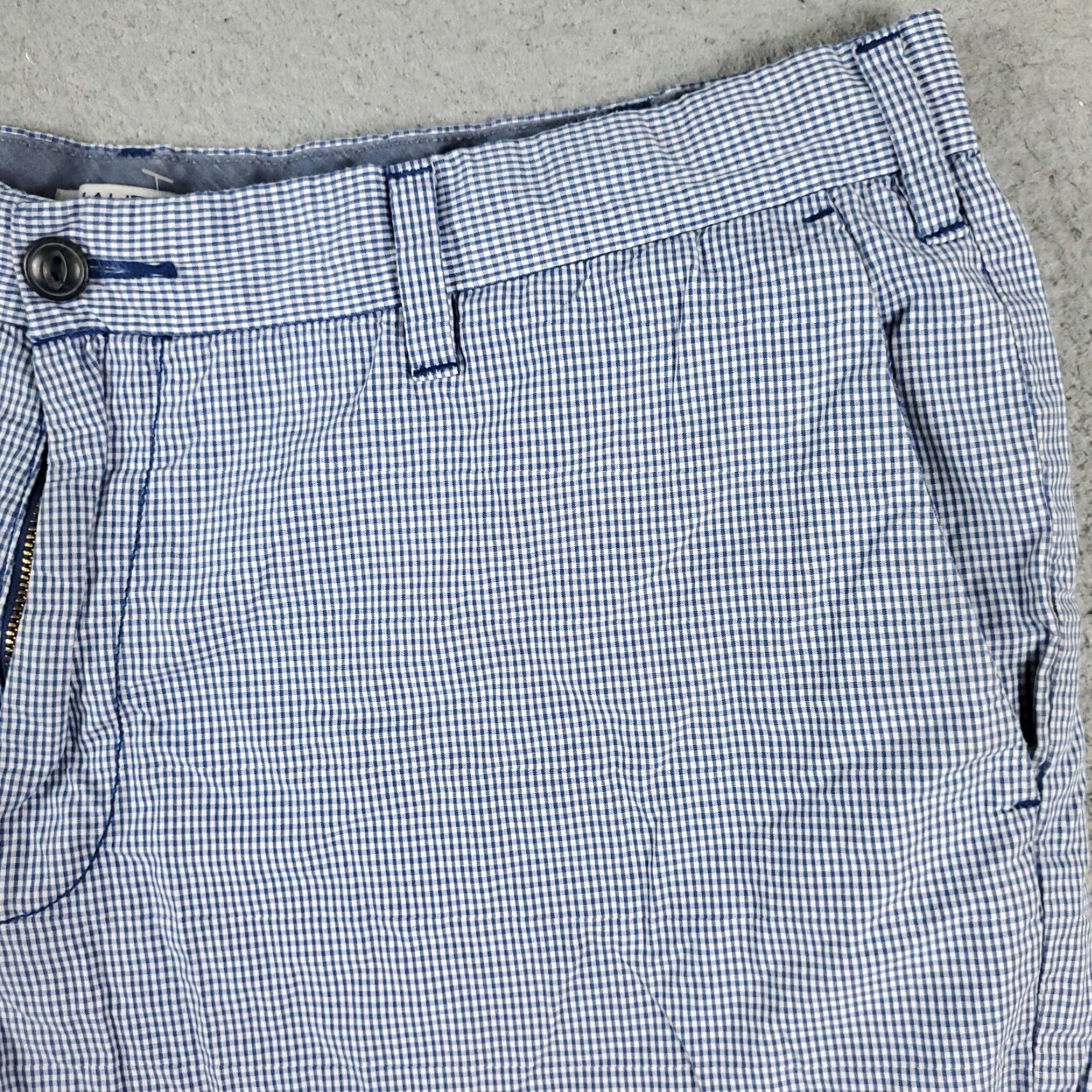 Nautica VINTAGE Nautica Shorts Men Size 38 Casual Chino Flat Front Check Blue Cotton Size US 38 / EU 54 - 3 Thumbnail