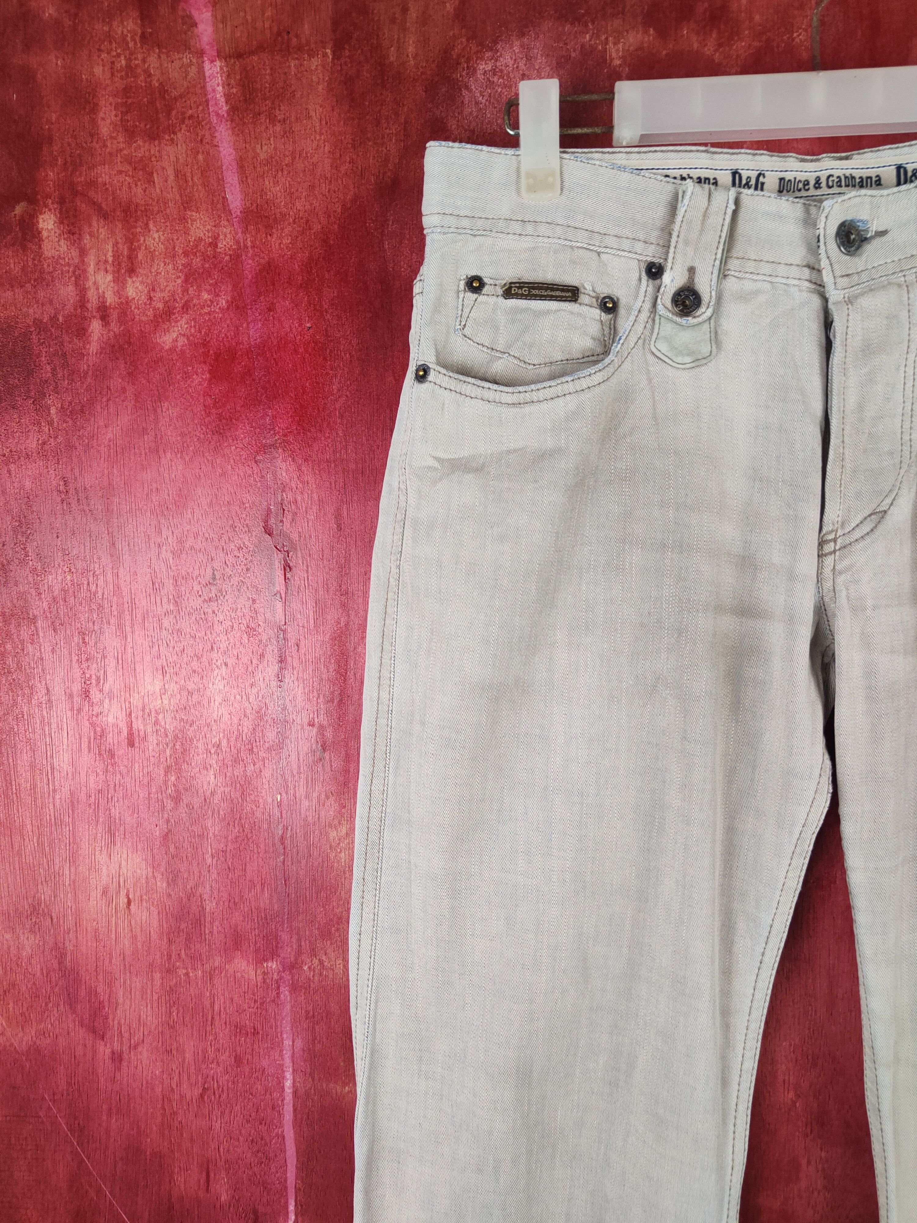Dolce & Gabbana DL Dolce & Gabbana Blue Faded vintage Soft Denim #S1324 Size US 32 / EU 48 - 4 Thumbnail