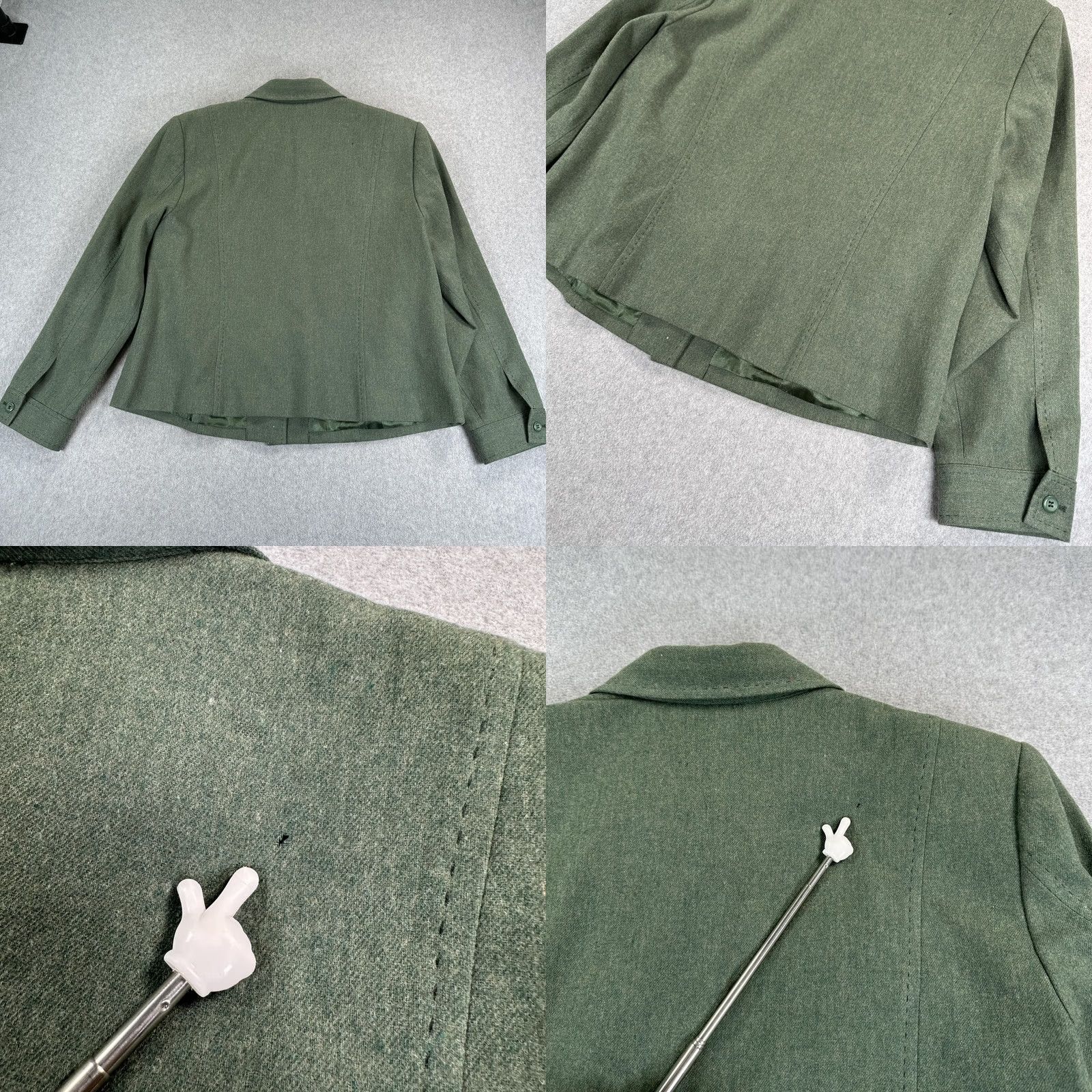 Pendleton Pendleton Blazer Jacket Womens 14W Green Wool Plus Lined Tailored Fit USA Jacket Blazer 14W Womens Green Wool Plus Lined Tailored Fit Pendleton Size XL / US 12-14 / IT 48-50 - 8 Thumbnail