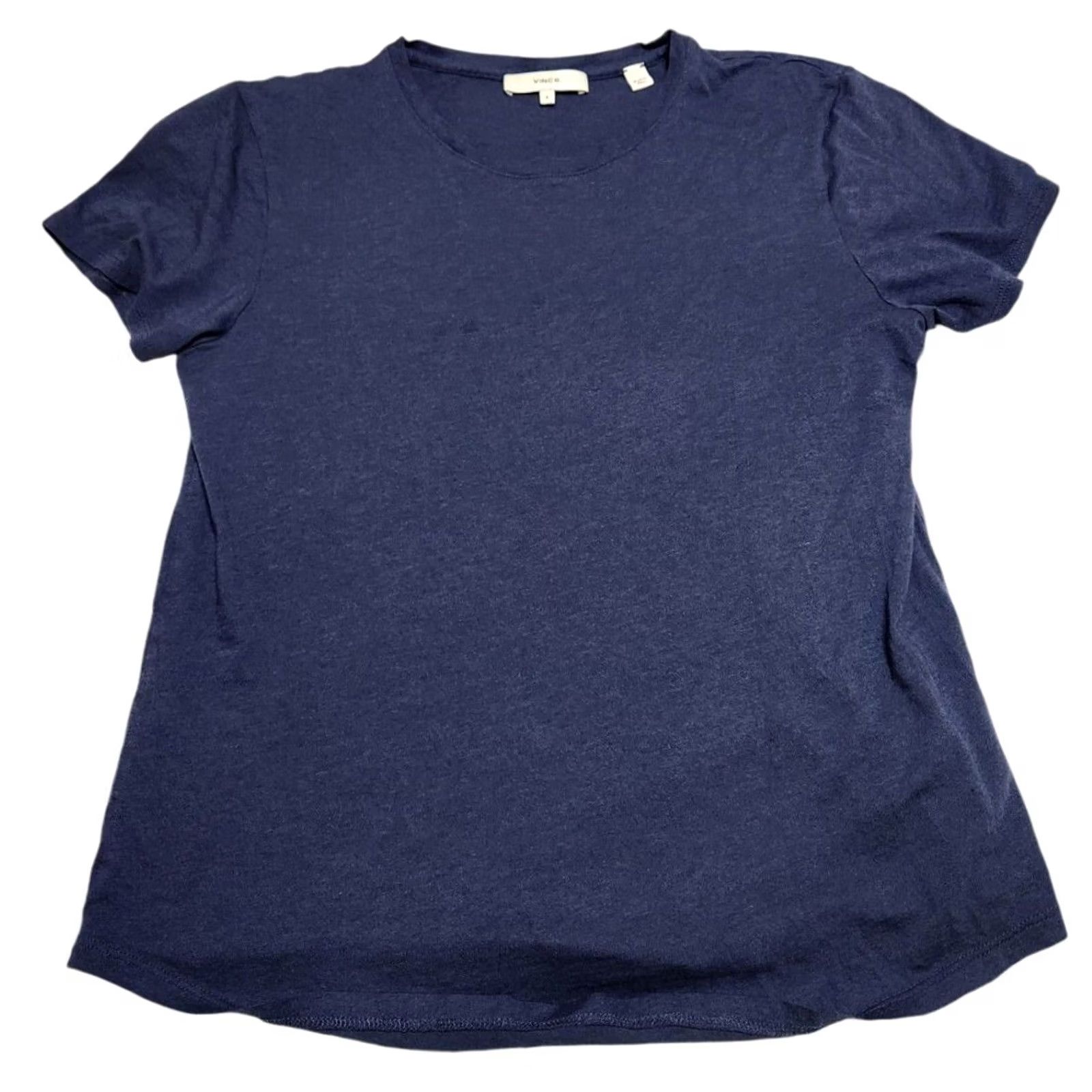 Vince Vince Womens S T-Shirt Crew Neck Short Sleeve Blue Size S / US 4 / IT 40 - 2 Thumbnail