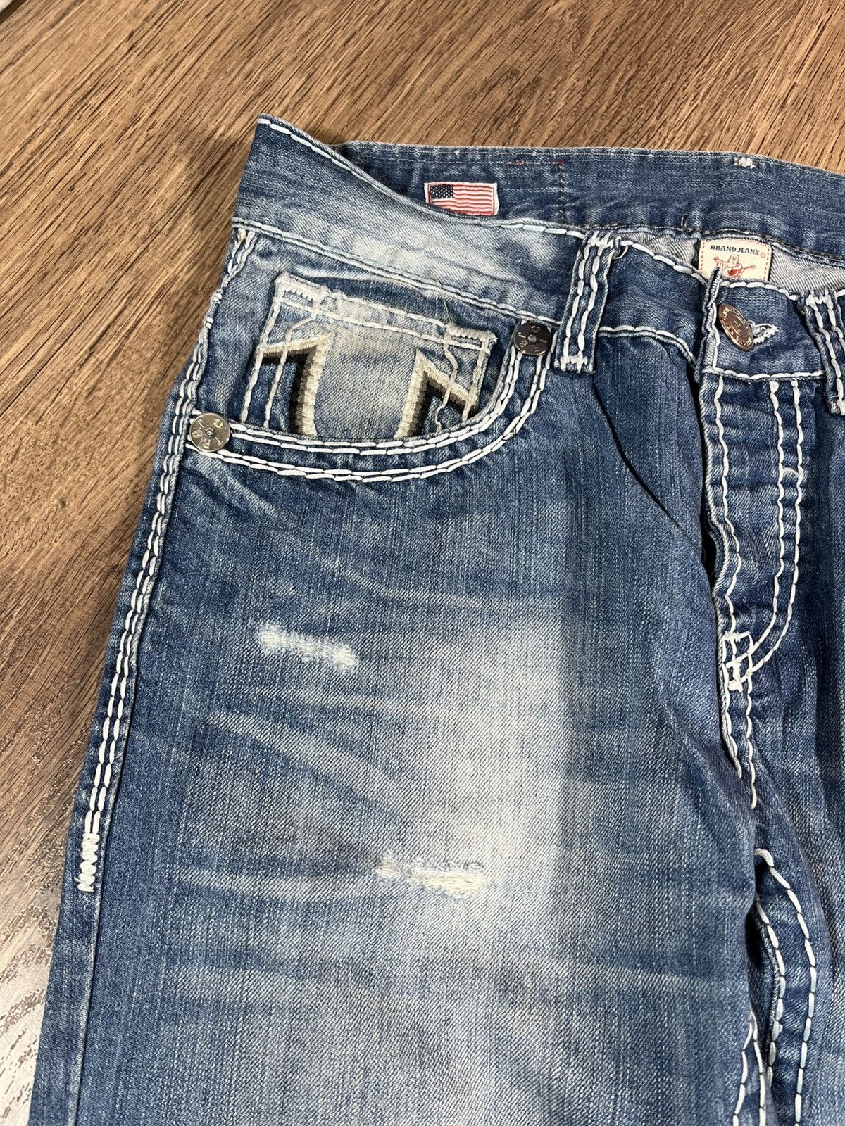 True Religion True Religion Straight Rare Denim Pants Jeans👖 Size US 34 / EU 50 - 4 Thumbnail