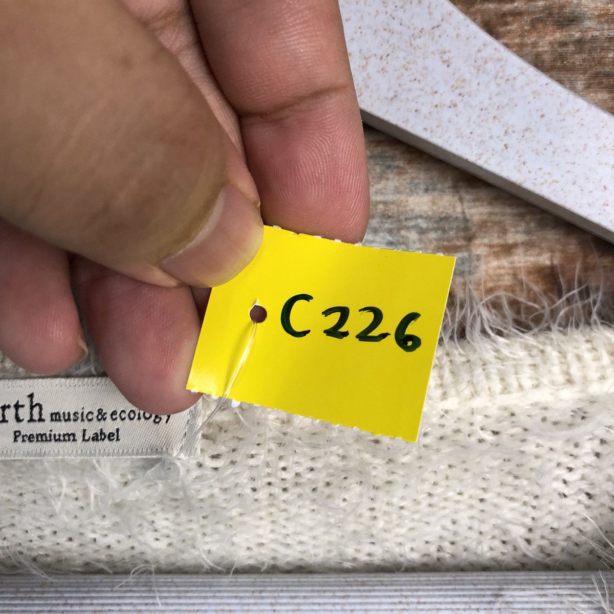 Homespun Knitwear × Japanese Brand DLL Earth Music & Econology Ivory Knitwear #C226 Size S / US 4 / IT 40 - 10 Thumbnail