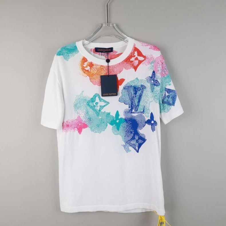 louis vuitton colorful graphic t-shirt