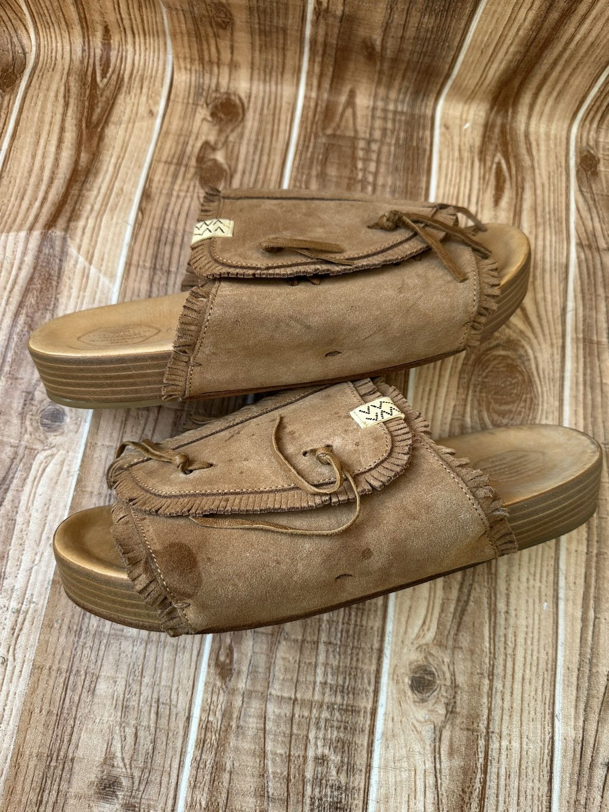 Visvim Visvim Christo Shaman Slides Brown XL Size US 12 / EU 45 - 9 Thumbnail