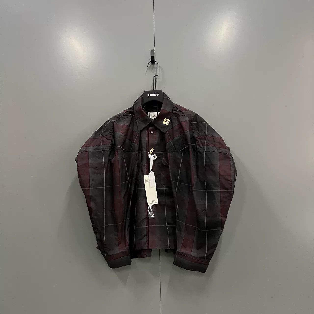 Maison MIHARA YASUHIRO Maison Mihara Yasuhiro Dark Red Plaid Shirt Size XS / US 0-2 / IT 36-38 - 1 Thumbnail