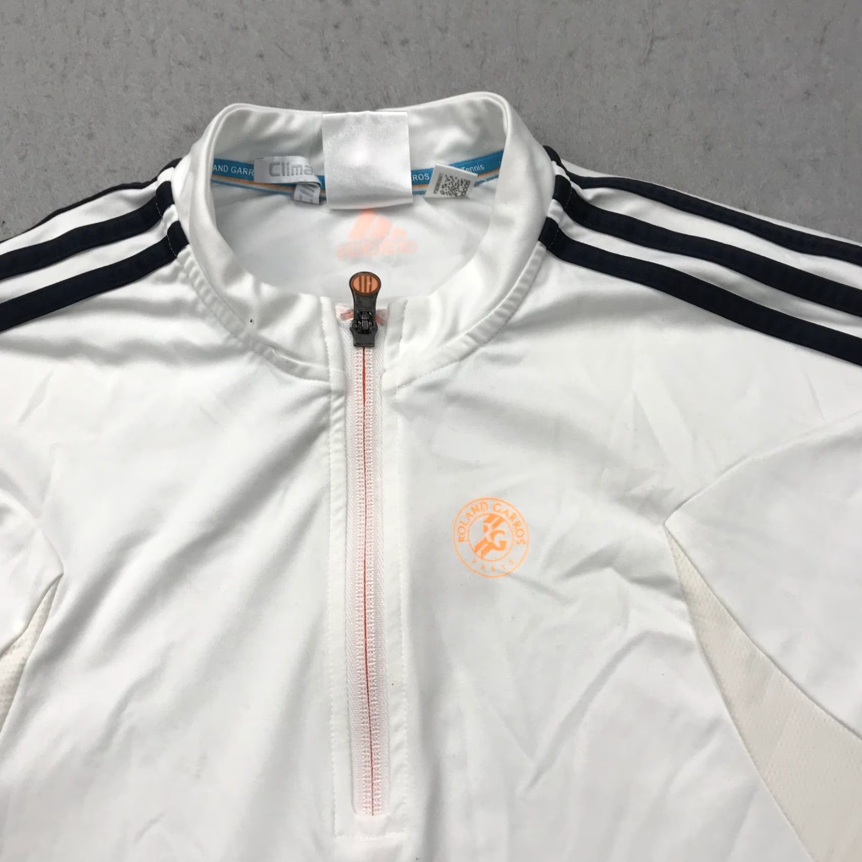 Adidas adidas Roland Garros Jacket Mens Small White Clima365 Tennis French Open 1/4 Zip Size US S / EU 44-46 / 1 - 2 Thumbnail