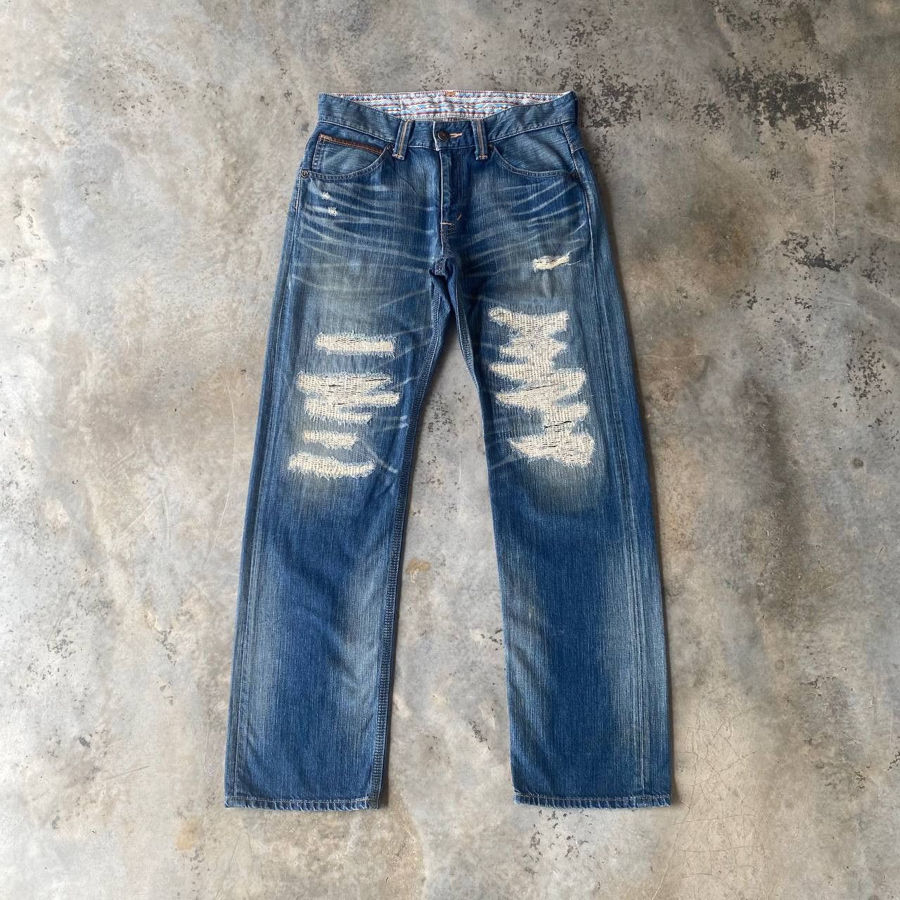 Edwin DISTRESSED CLAWMARKS EDWIN EXCLUSIVE VINTAGE DENIM Size US 33 - 3 Thumbnail