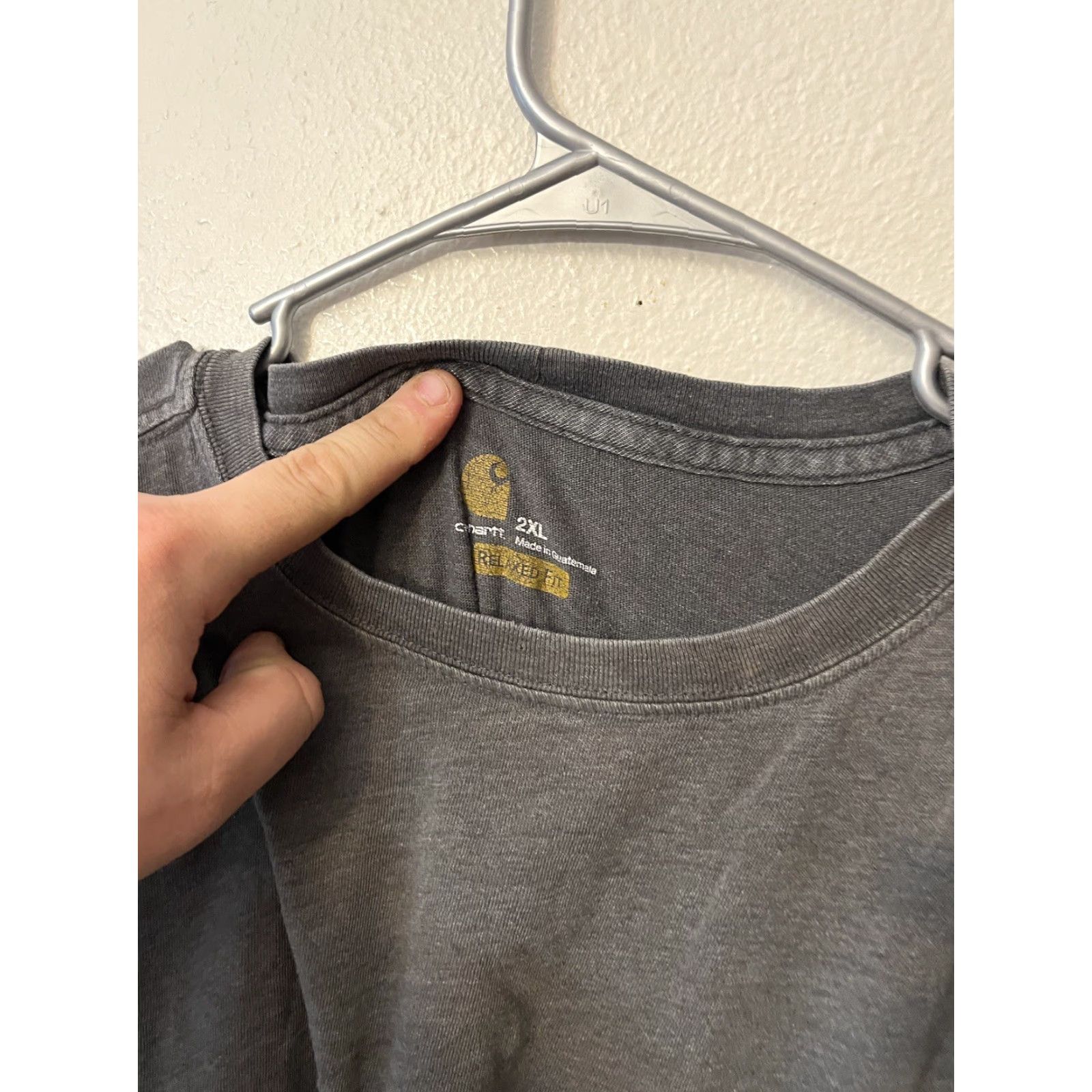Carhartt Carhartt Relaxed Fit Pocket Tee Mens Size 2XL Gray T Shirt Short Sleeve Crew Neck Size US XXL / EU 58 / 5 - 2 Thumbnail