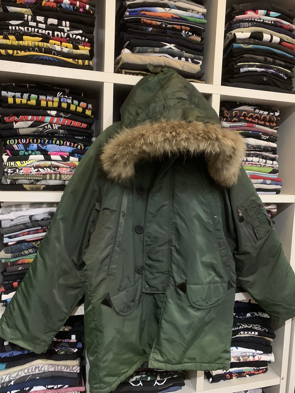 Japanese Brand Circumcise Skateboards Fur Hoodie Parka Size US XL / EU 56 / 4 - 3 Thumbnail