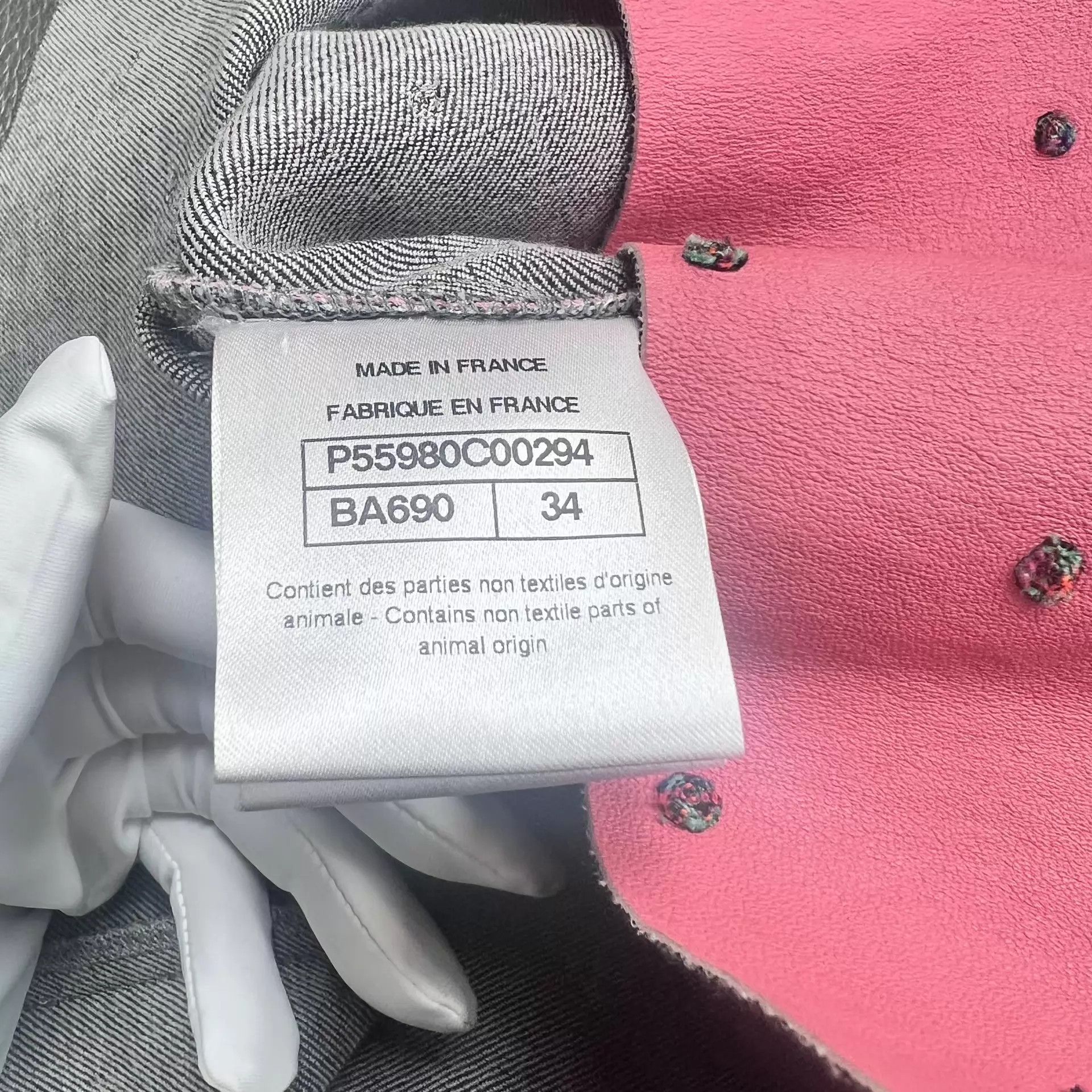 Chanel Chanel Women's Pink Polka Dot Short Sleeve Tee 34 Size XS / US 0-2 / IT 36-38 - 4 Thumbnail