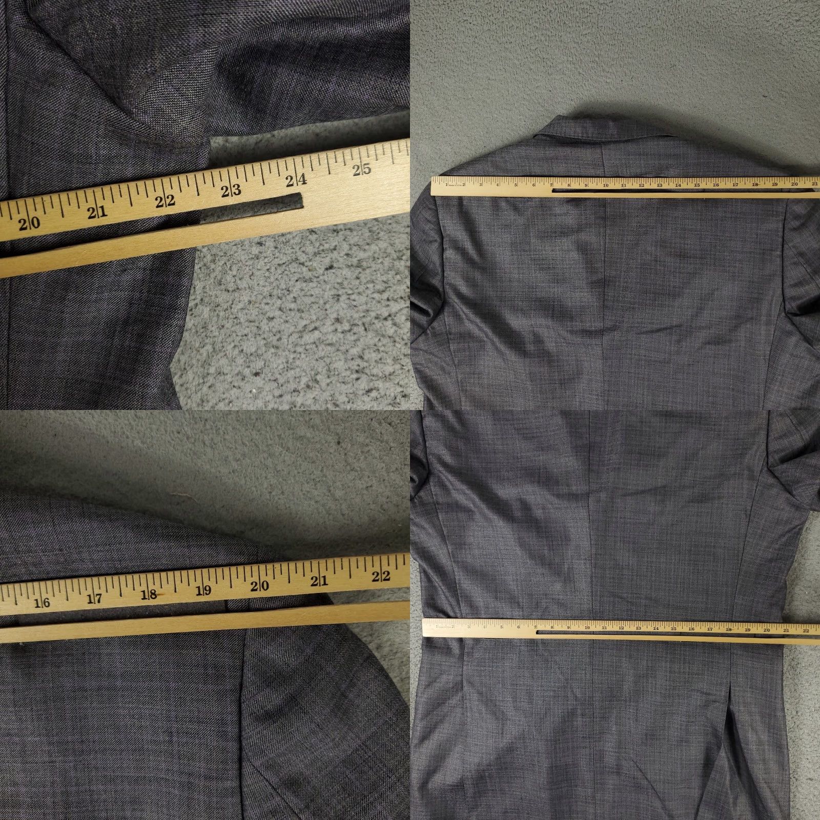 Giorgio Armani Giorgio Armani Blazer Gray Plaid Regular Fit Size 44 US 54 EU Men's Wool Jacket Size 44R - 8 Thumbnail