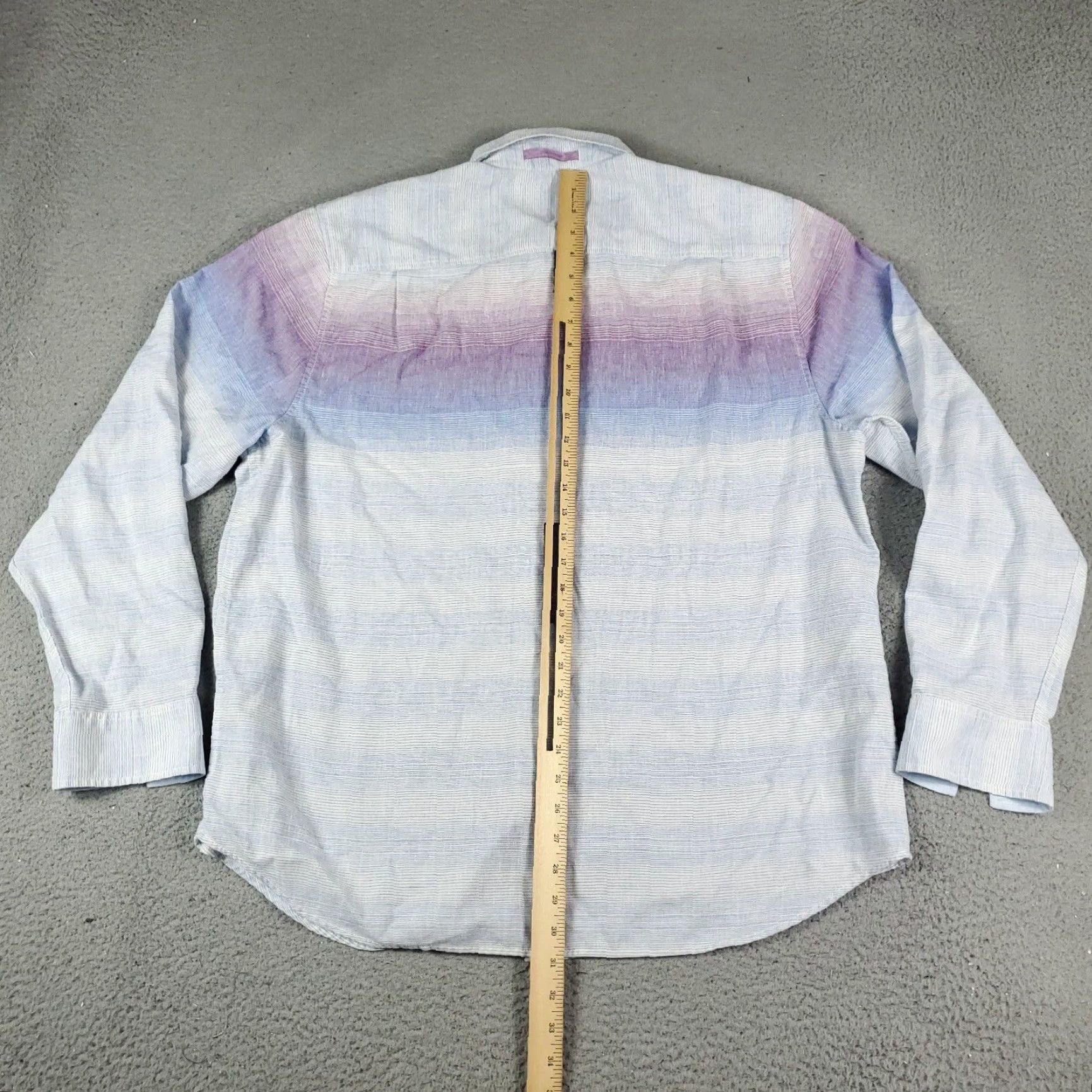 Tommy Bahama Tommy Bahama Shirt Mens Size XL Blue Striped Linen Blend Button Up Long Sleeve Size US XL / EU 56 / 4 - 4 Thumbnail