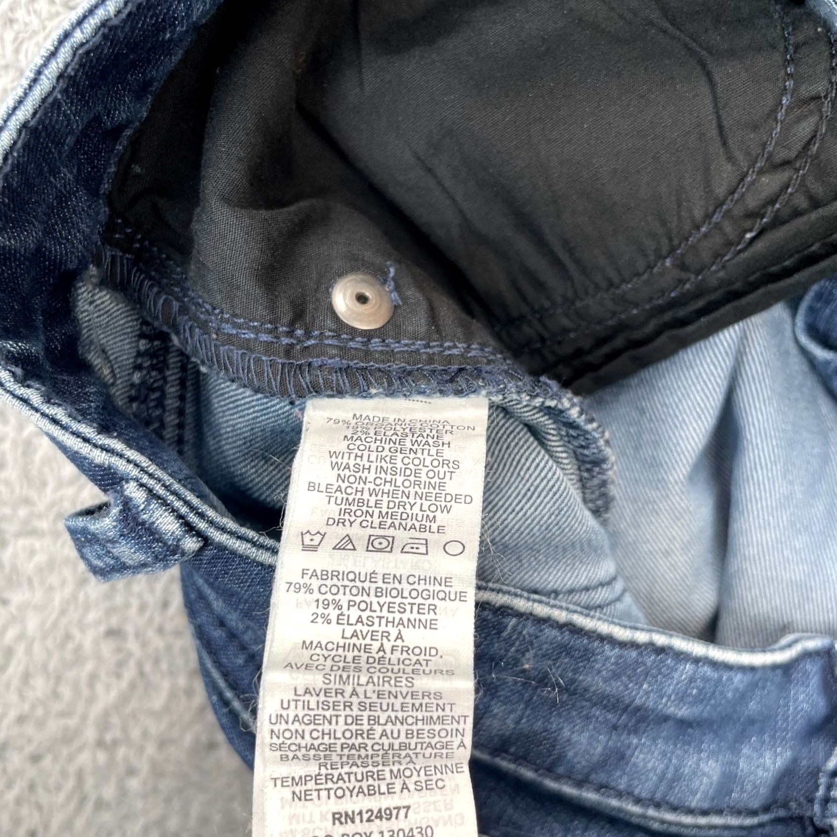 Prana Prana Jeans Womens 2 Blue Straight Leg Denim Medium Wash Stretch Cotton Polyester Spandex 5-Pocket Inseam 27 in Button Zipper Size 28" / US 6 / IT 42 - 4 Thumbnail