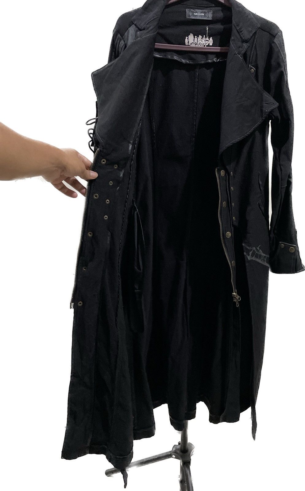 Cloak × Japanese Brand Rare🔥 Ozz Conte Japanese Samurai Long Punk Jacket Size ONE SIZE - 16 Thumbnail