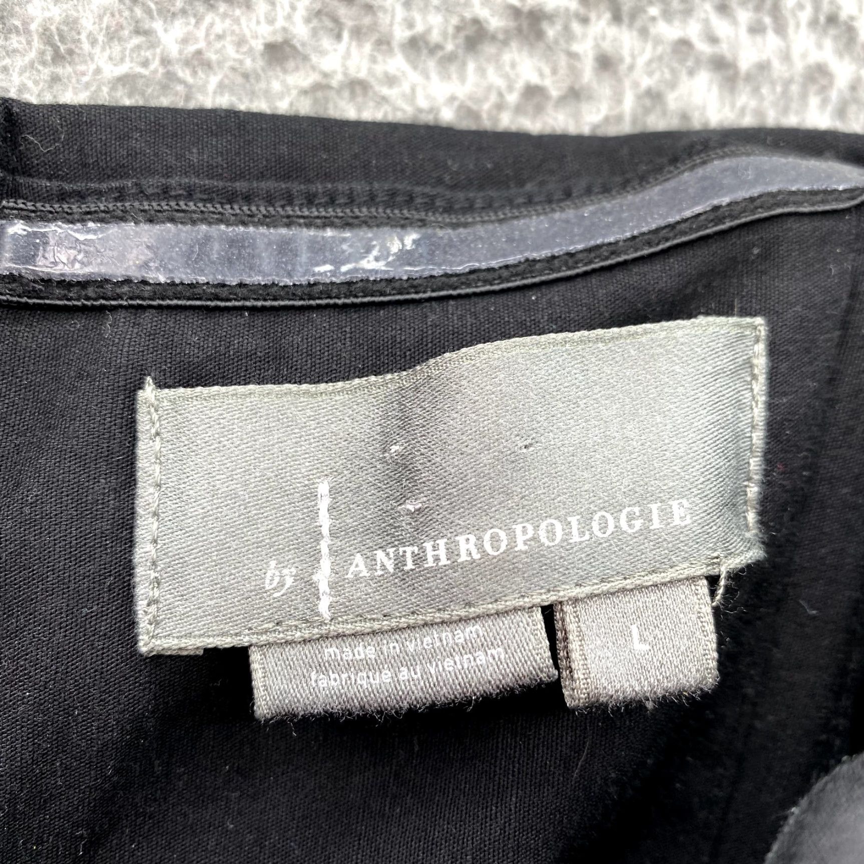 Anthropologie VINTAGE Anthropologie Dress Women's Large Black Mini Ruched Going Out Disco Goth Wedding Size L / US 10 / IT 46 - 2 Thumbnail