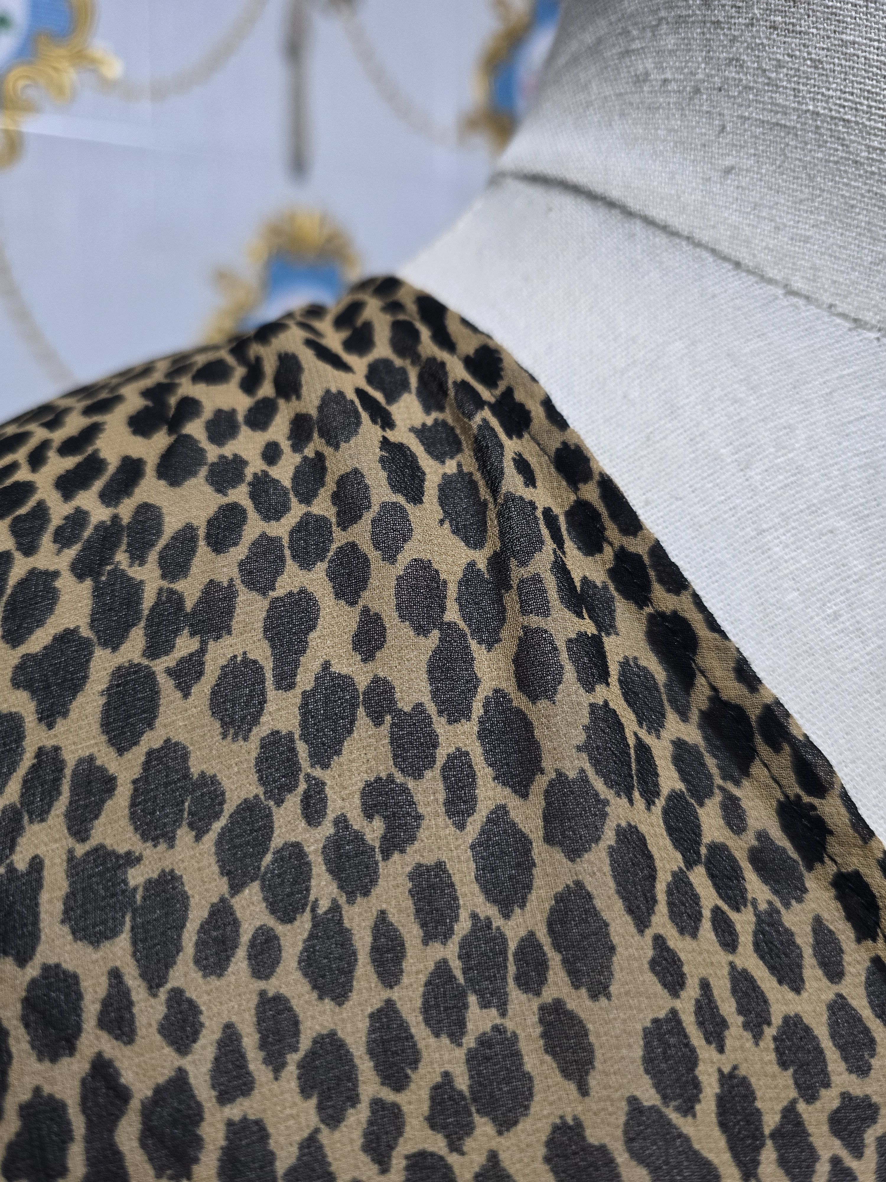 Liu Jo LIU JO ,long-sleeve faux-wrap dress brown and black leopard Size M / US 6-8 / IT 42-44 - 4 Thumbnail