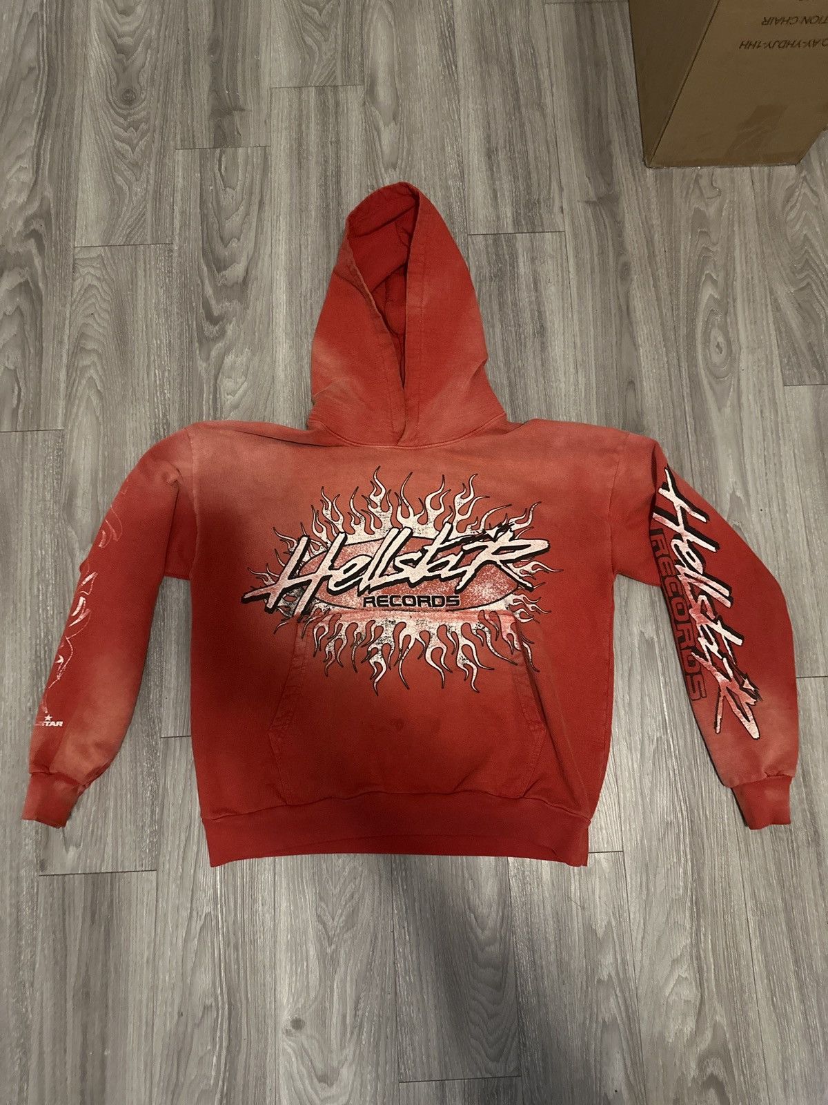 Hellstar Studios Records Tour Hoodie Faded Black [Capsule 9