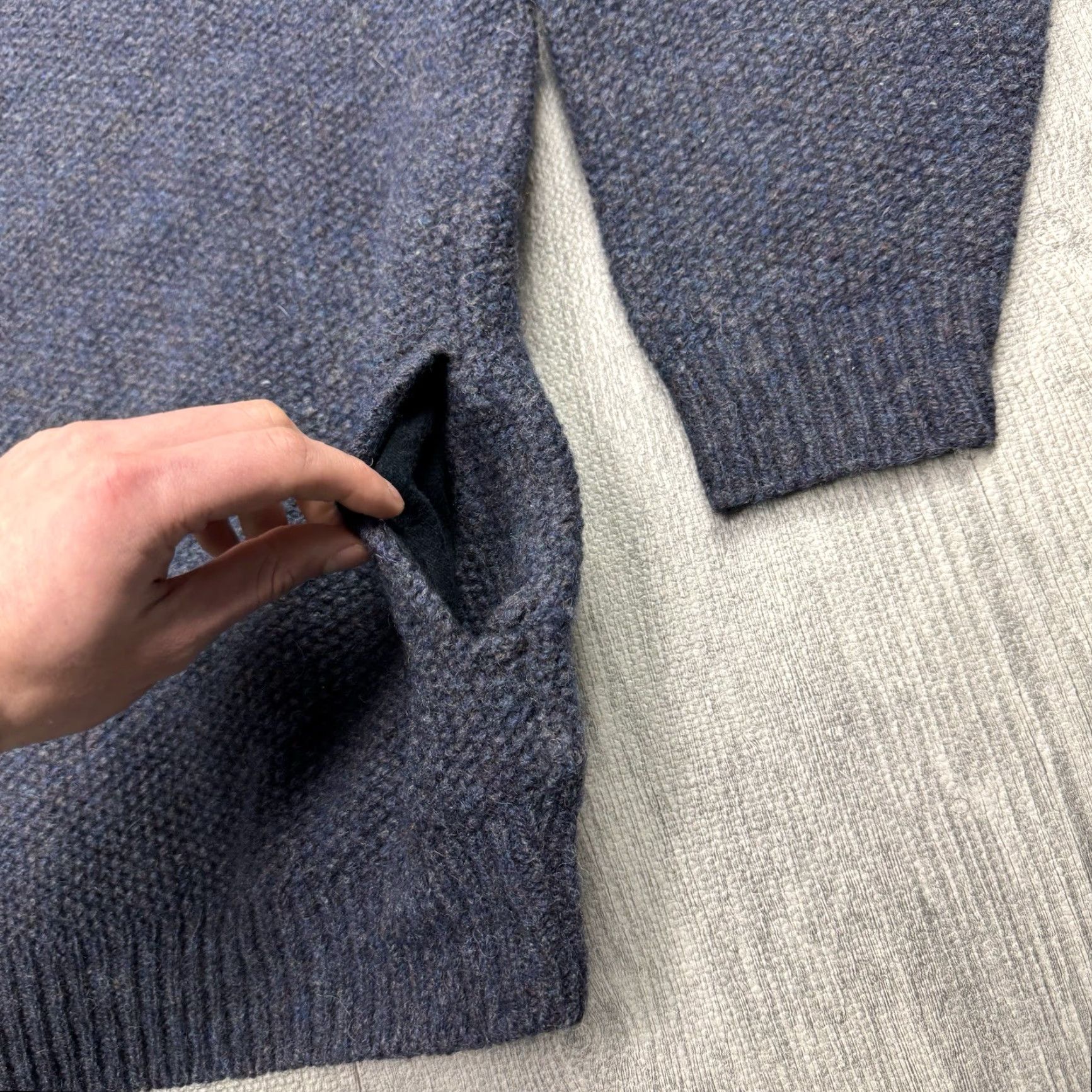Vintage VINTAGE Early Winters 100% Wool Sweater Men's XL 1/4 Zip Pullover Casual Winter Blue Size US XL / EU 56 / 4 - 3 Thumbnail