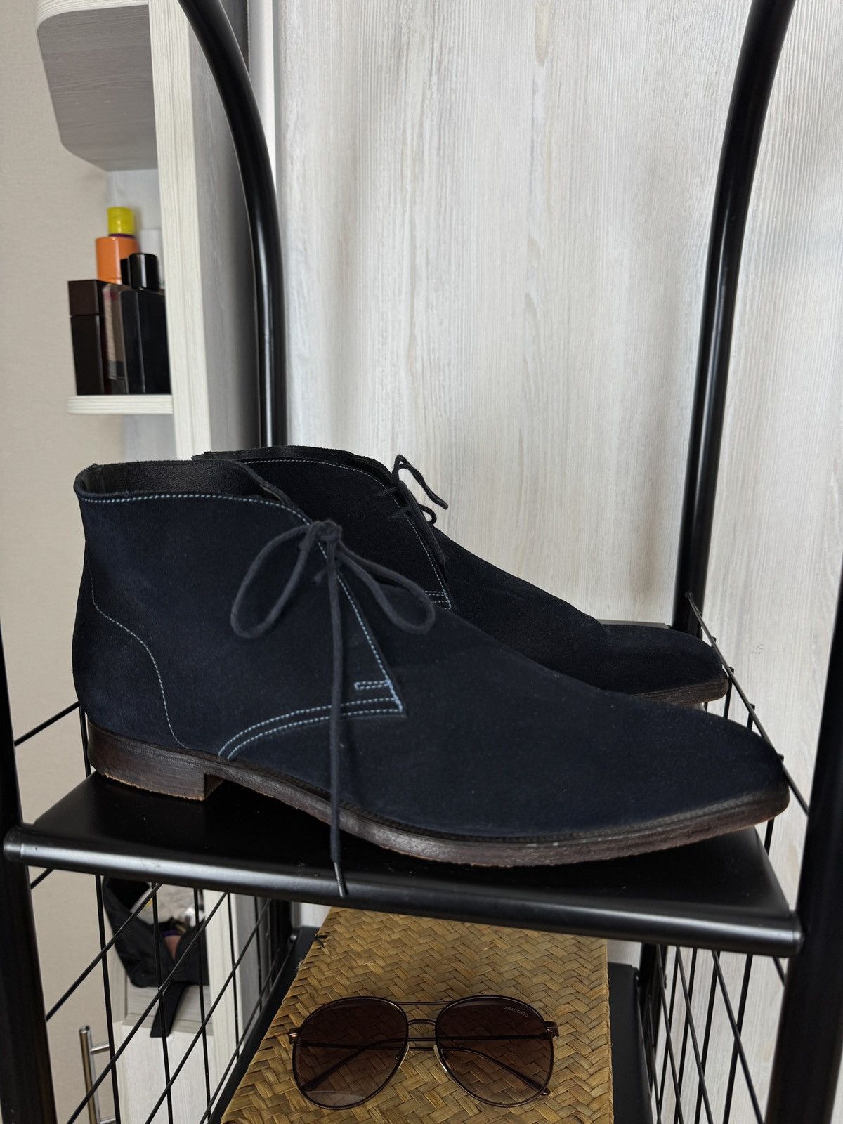 Crockett & Jones Crockett & Jones Milton Blue Suede Chukka Boots Shoes Men's Size US 10.5 / EU 43-44 - 1 Thumbnail
