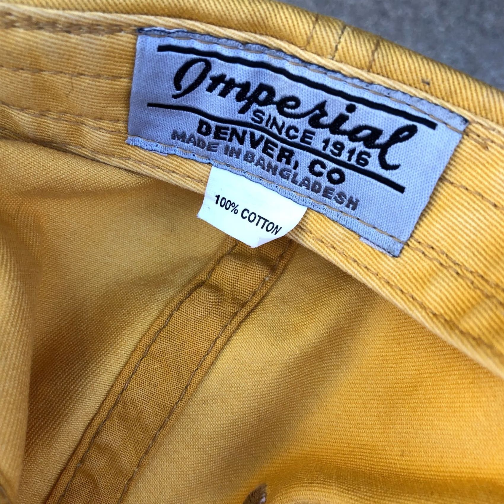Imperial VINTAGE Imperial Roy's La Jolla Baseball Hat Men Yellow Adjustable Cap Size ONE SIZE - 6 Thumbnail