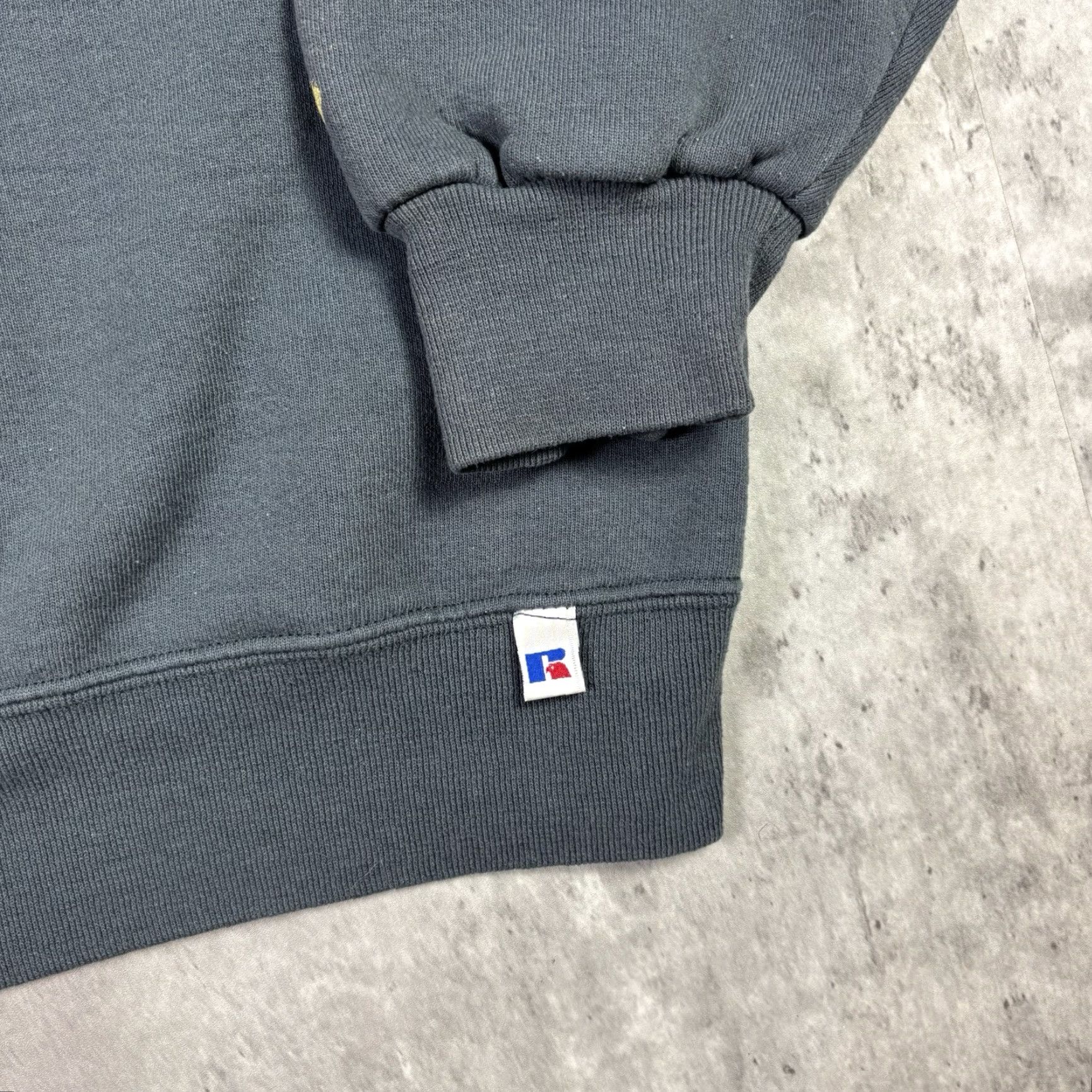 Russell Athletic VINTAGE Russell Athletic Pullover Sweatshirt Blue 90s Mens L Heavyweight Fleece Size US L / EU 52-54 / 3 - 3 Thumbnail