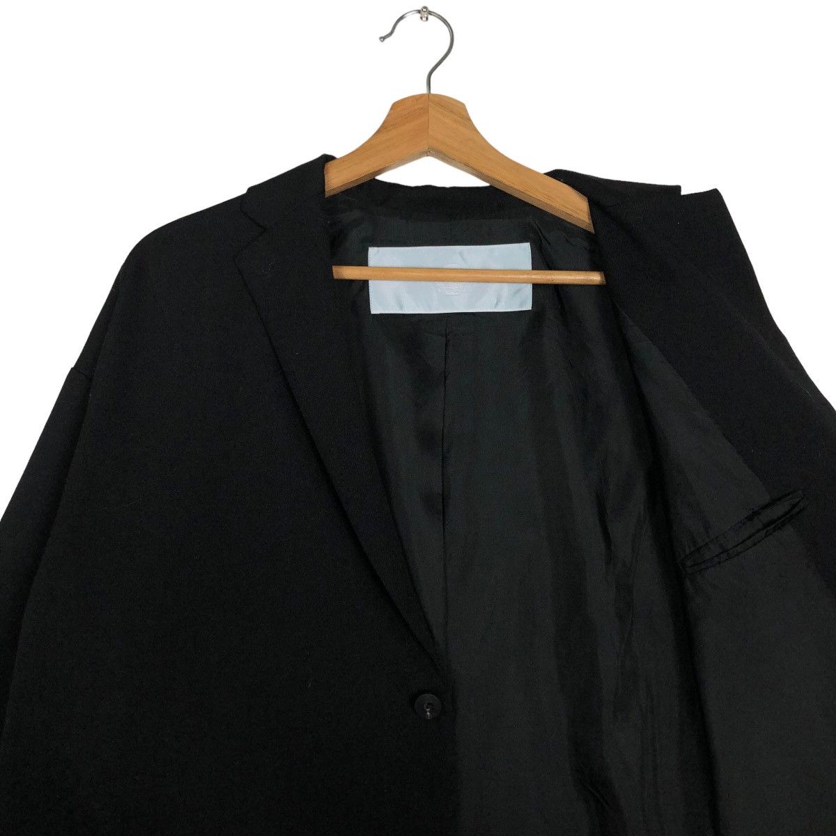 Dulcamara Japan 🔥Vintage Rich Black Long Jacket Dulcamara Double Breast Size US M / EU 48-50 / 2 - 10 Thumbnail