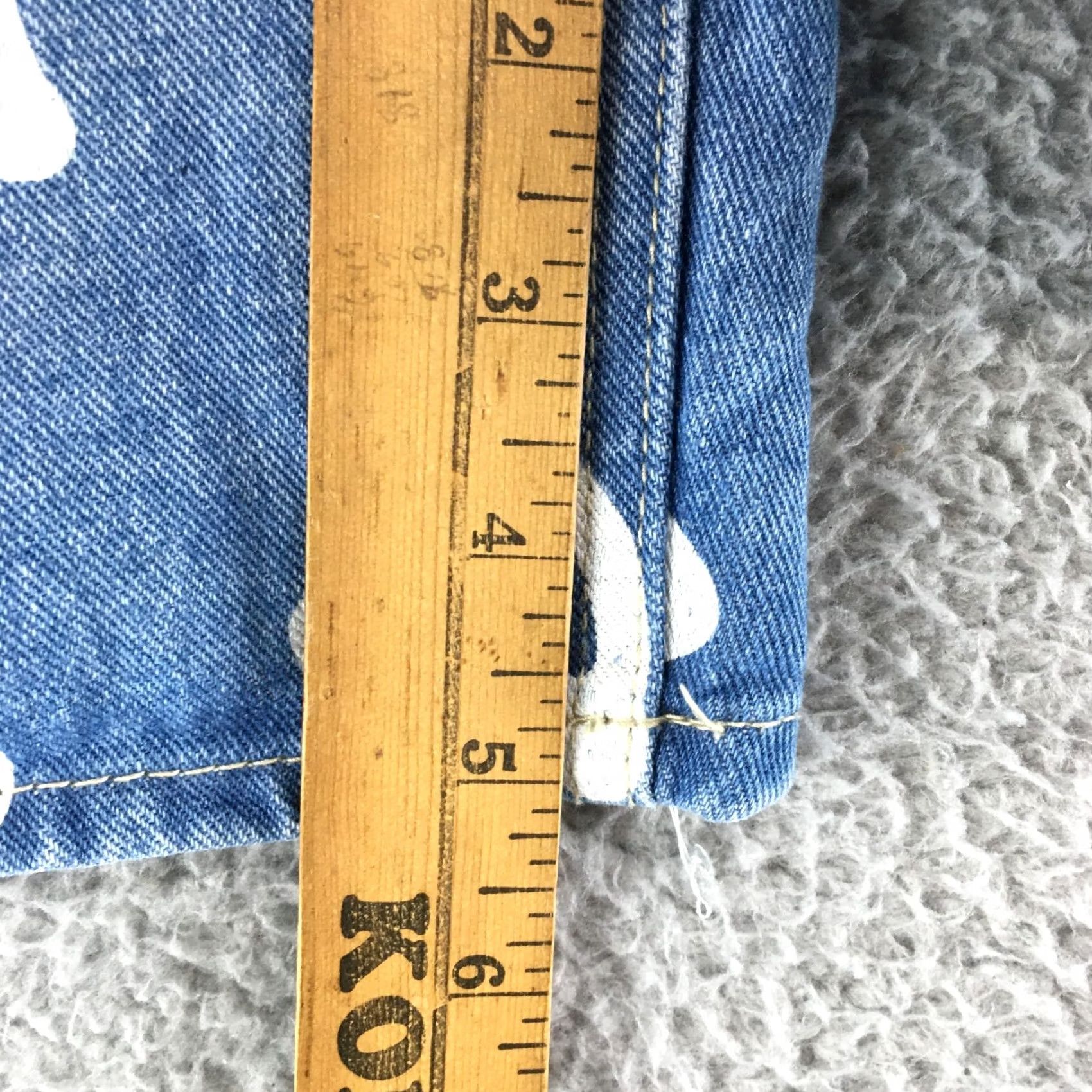 Vintage Refuge Mom Shorts Womens Blue Medium Wash Denim High Rise 5 Pockets Zip Fly Size 36" / US 14 / IT 50 - 7 Thumbnail