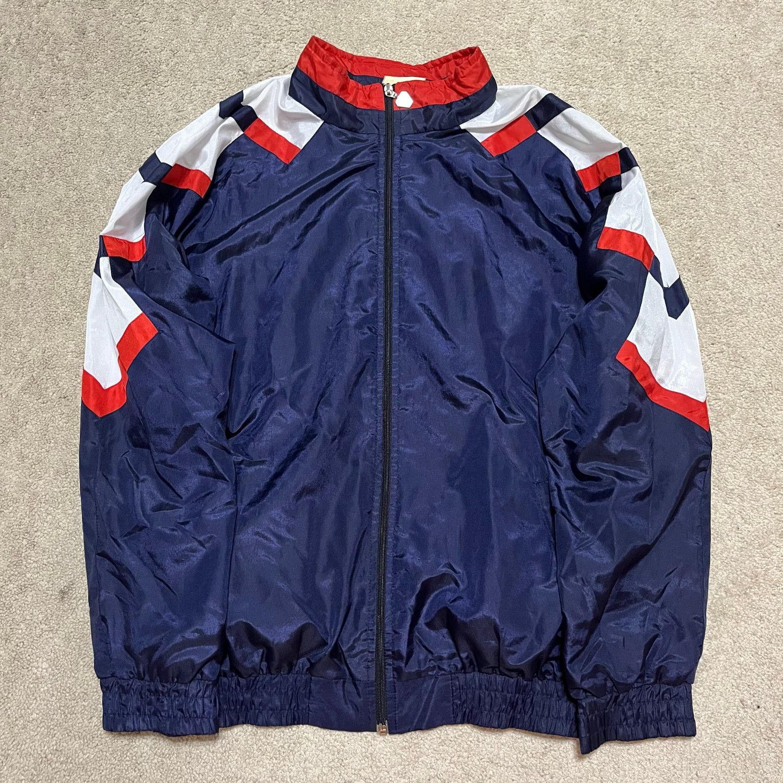 Other Vintage Red/White/Blue World Exhange USA Windbreaker Jacket Size US L / EU 52-54 / 3 - 2 Thumbnail