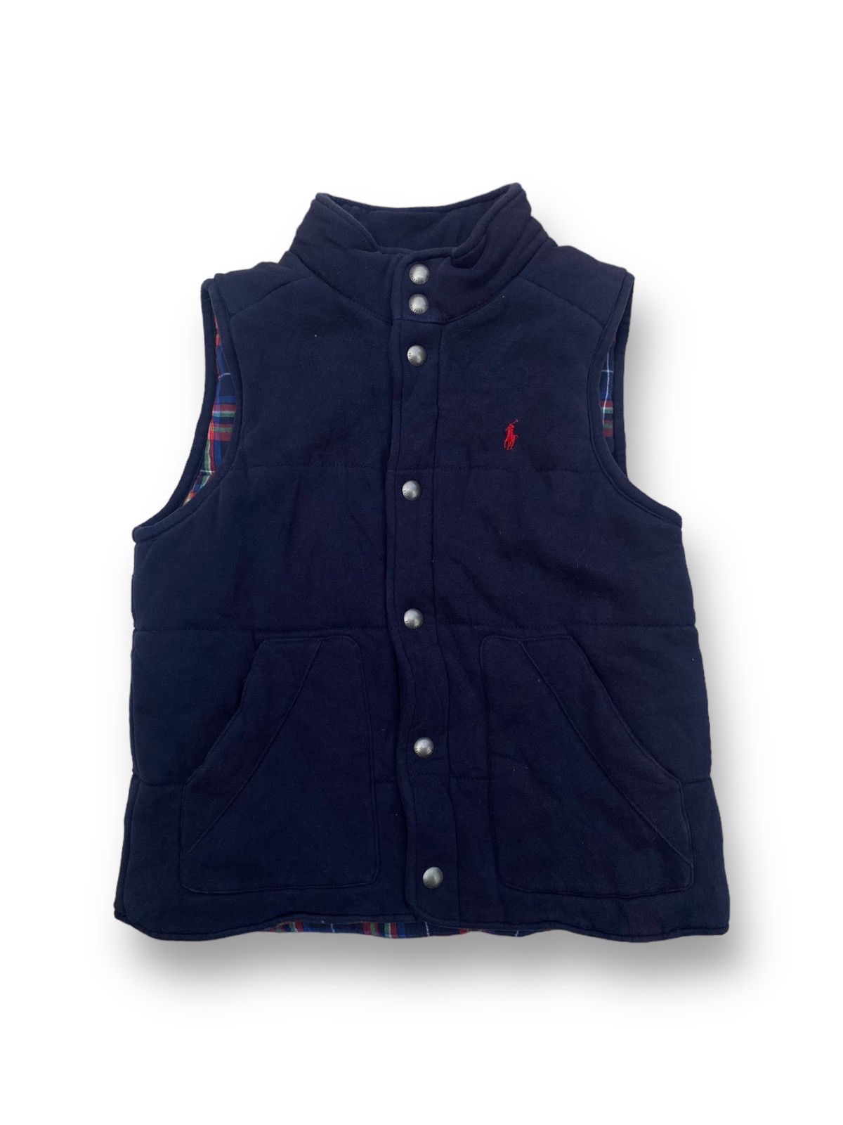 image of Polo Ralph Lauren Vintage Polo By Ralph Laurent Vest. C1 in Dark Blue, Men's (Size Small)