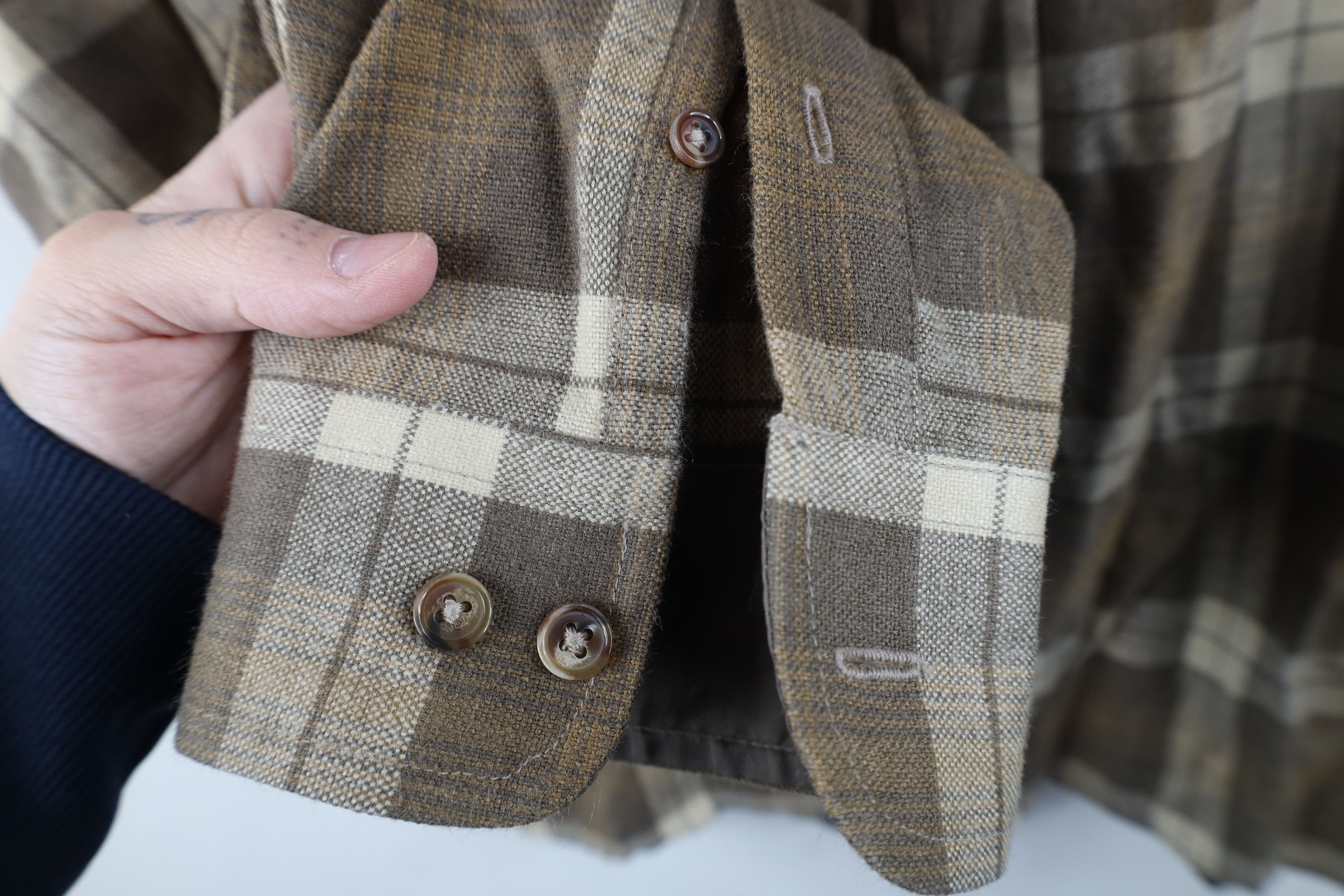 Vintage Vintage 90s Streetwear Knit Double Pocket Button Shirt Size US M / EU 48-50 / 2 - 7 Thumbnail