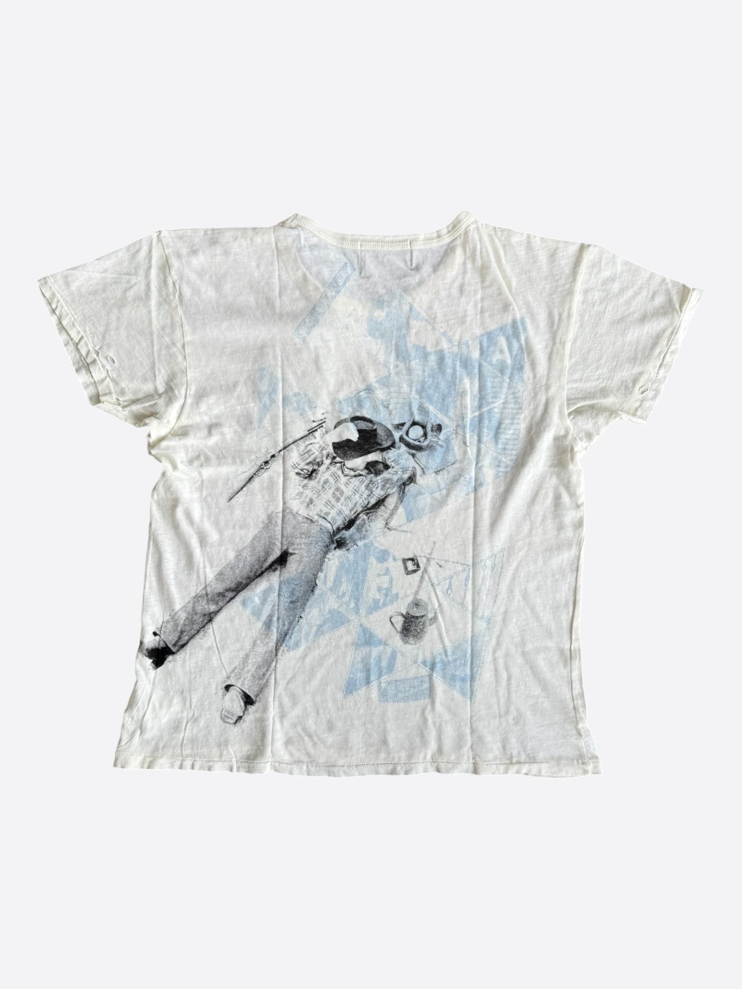 Enfants Riches Deprimes White Show Me Kansas Distressed T-Shirt Size US S / EU 44-46 / 1 - 2 Thumbnail