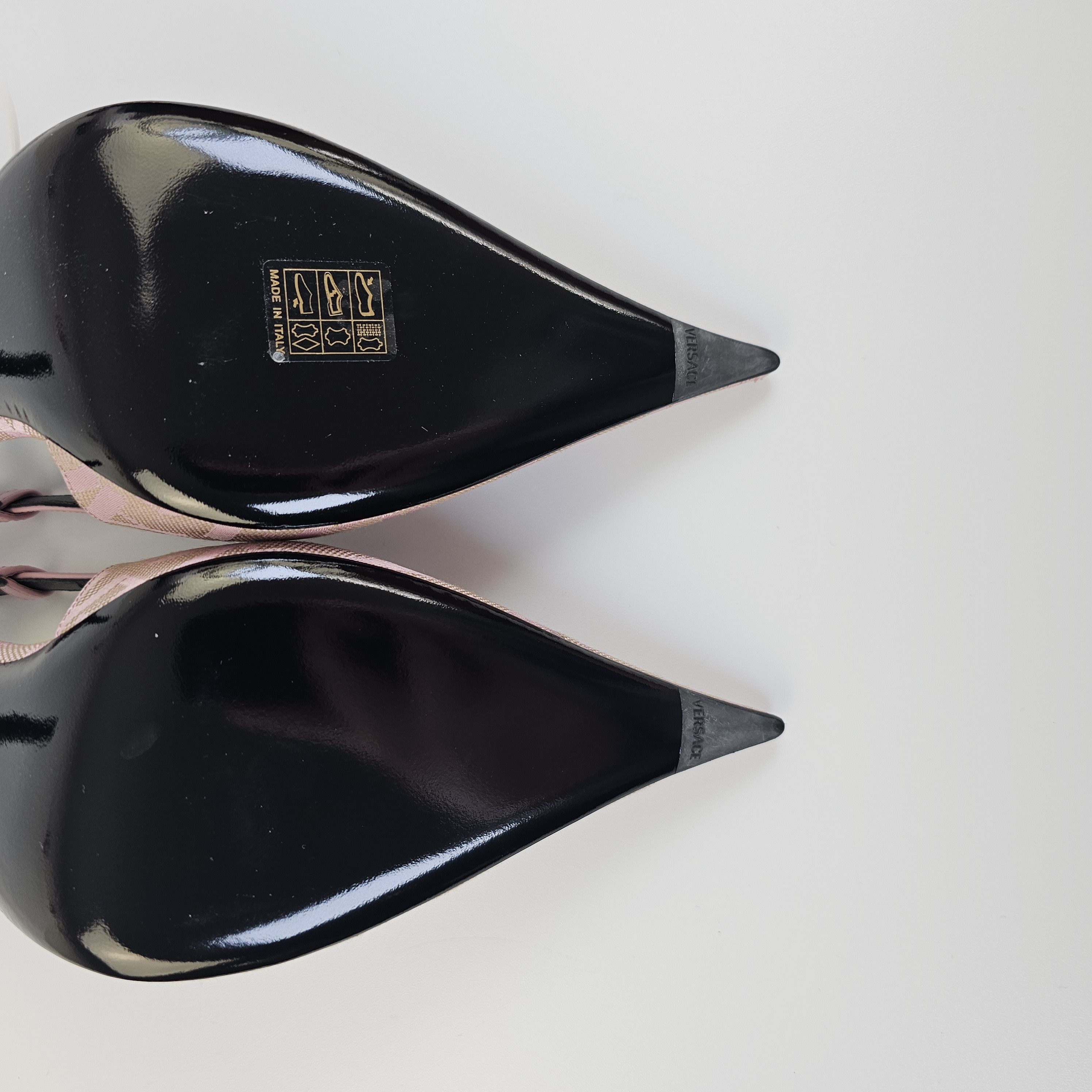 Versace Versace Greca 95mm Pink Slingback Pumps New Size US 9 / IT 39 - 4 Thumbnail