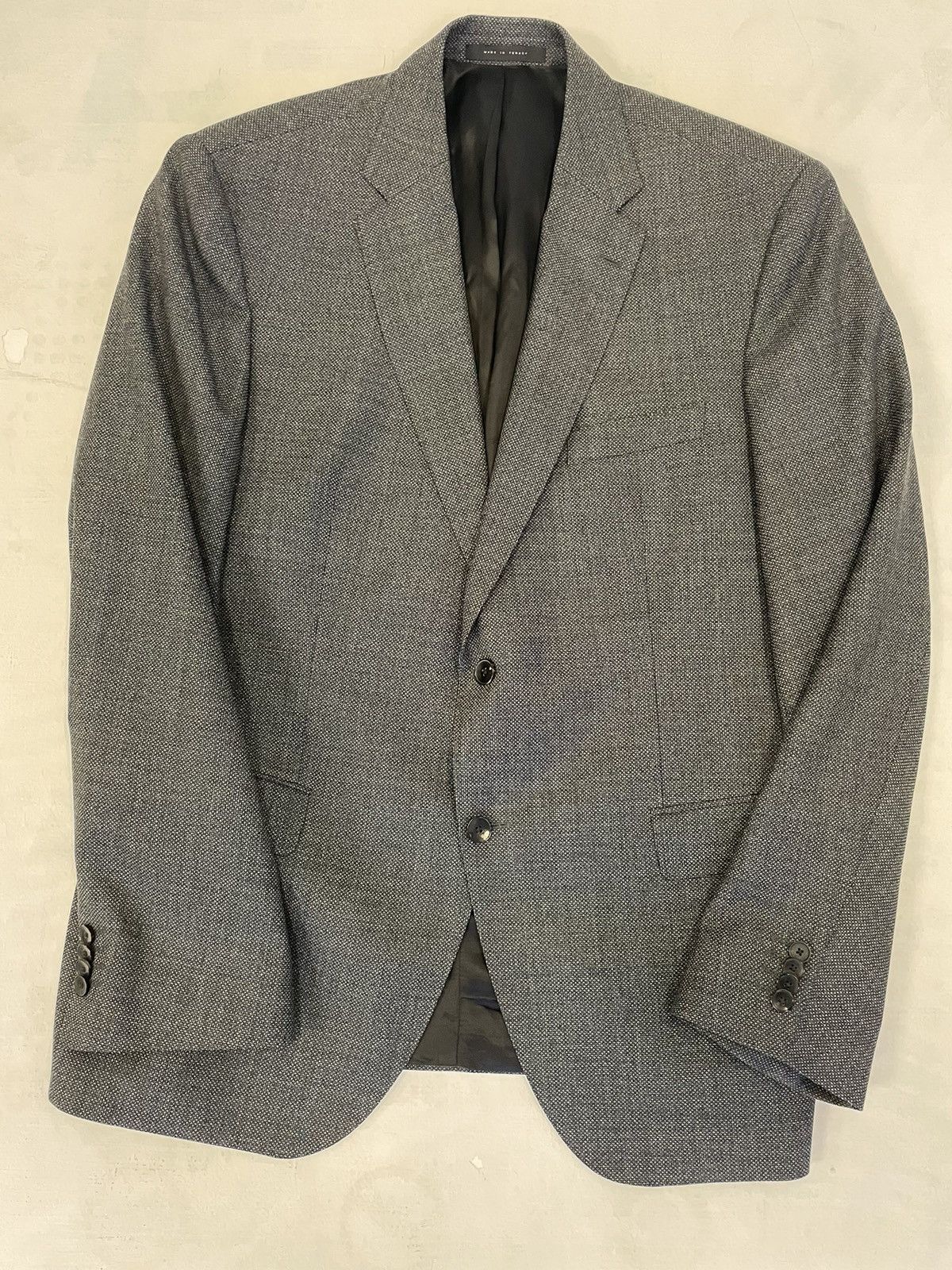 Hugo Boss Marzotto Wool Nailhead Phoenix/Madisen Jacket Size 46R - 1 Thumbnail
