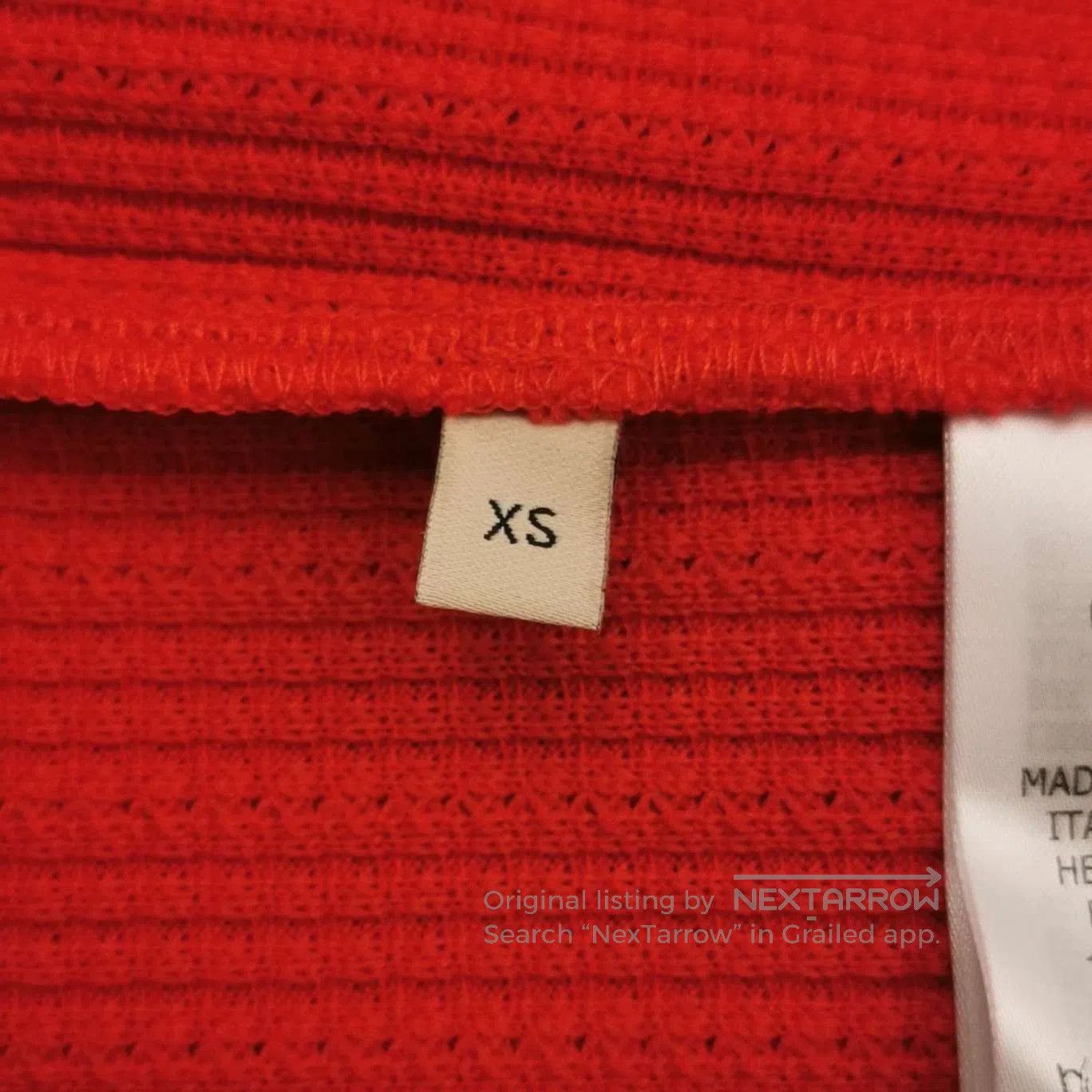 Gucci Gucci x Adidas Red Cotton Logo Crew Neck T. Size US XS / EU 42 / 0 - 5 Thumbnail