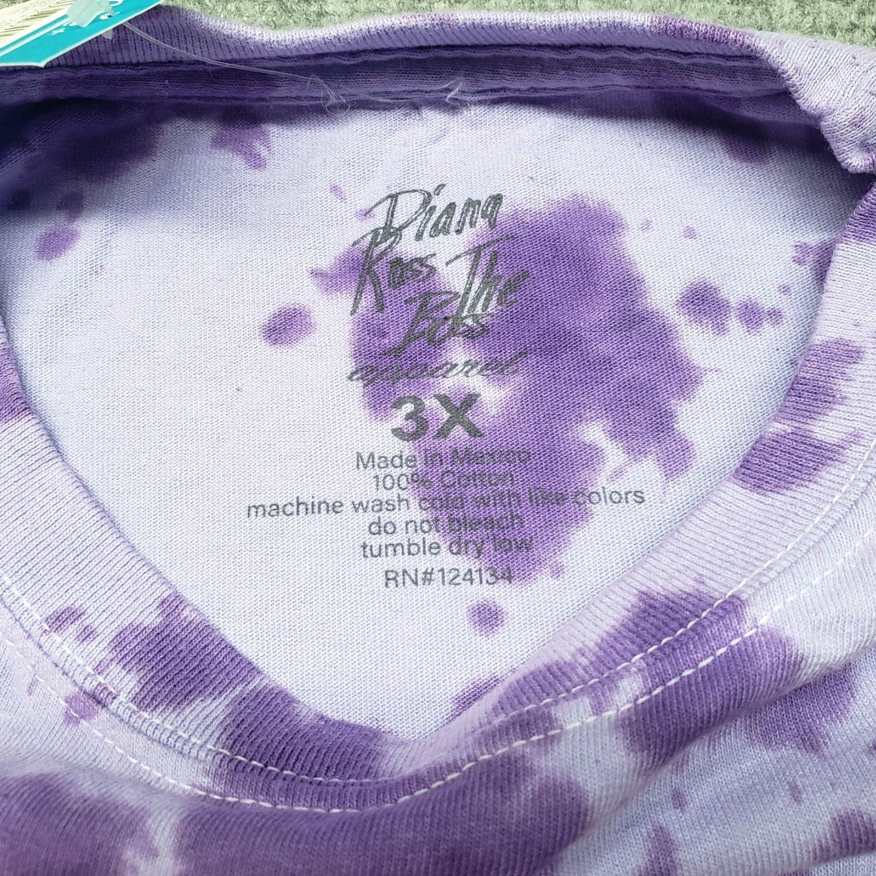 Vintage Rue21 Diana Ross Apparel T Shirt Womens 3X Purple Graphic Tie Dye The Boss New Shirt Womens Plus Size Purple Tie-Dye Graphic 3X Size XXL / US 16-18 / IT 52-54 - 7 Thumbnail