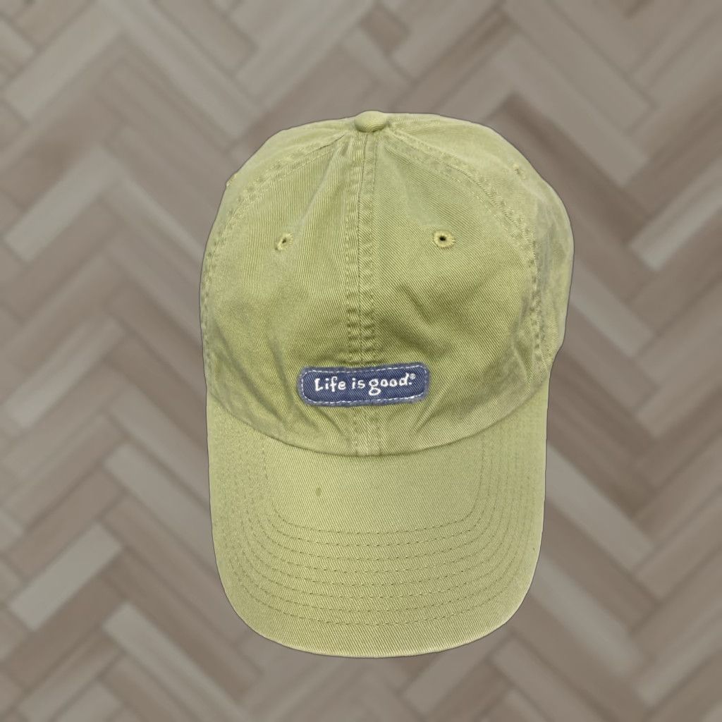 Life is Good Life is Good Light Green Dad Hat Adjustable Ball Cap Running Man Adult Size Size ONE SIZE - 1 Thumbnail
