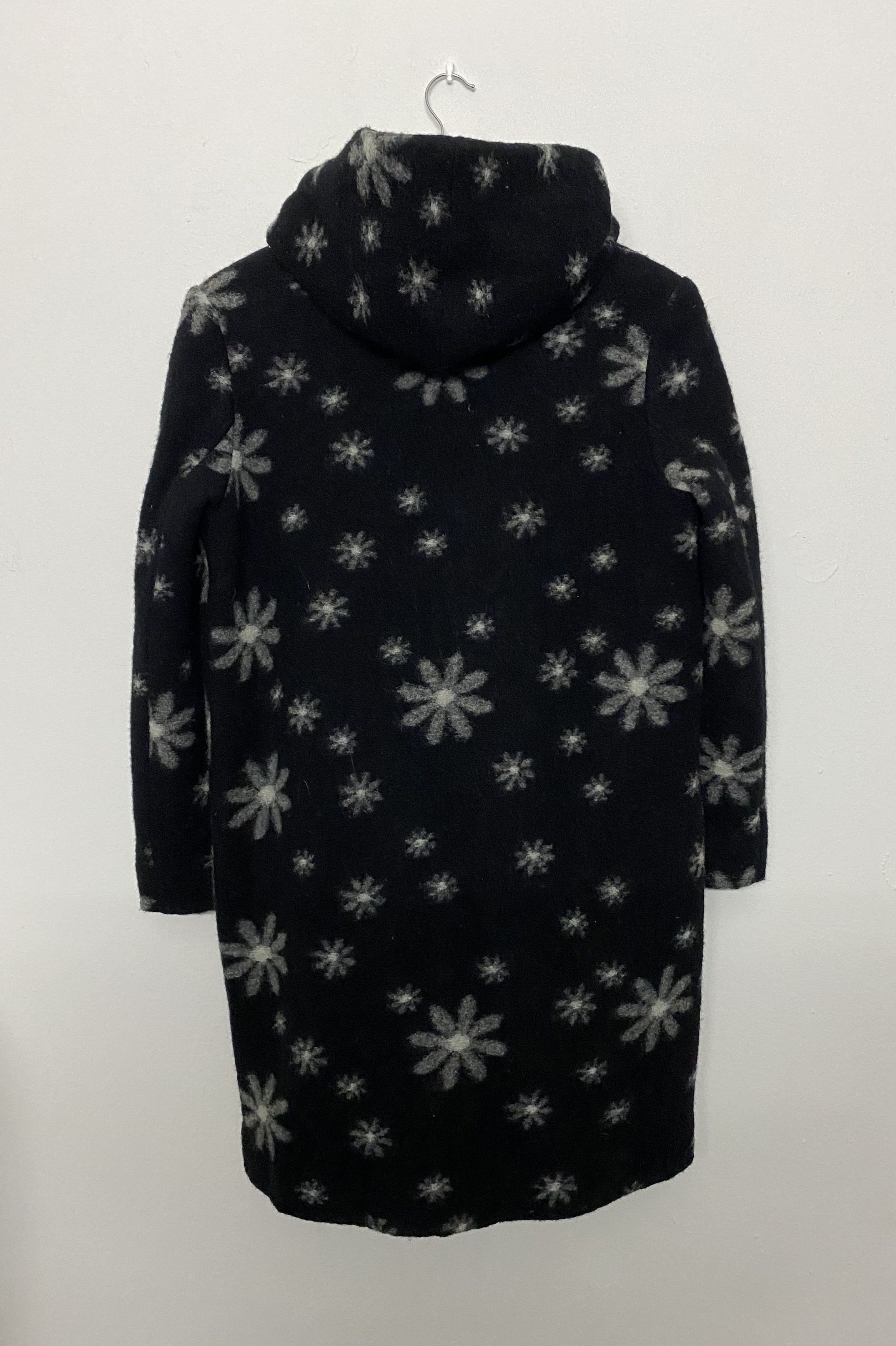Vintage BALMAIN PARIS Flower Print Wool Blend Coat Jacket