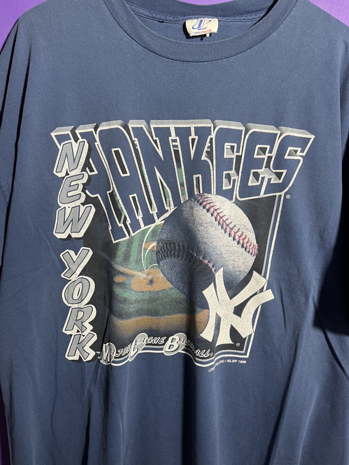 Logo Athletic × MLB × Vintage Vintage 1999 New York Yankees baseball t-shirt Size US XXL / EU 58 / 5 - 3 Thumbnail