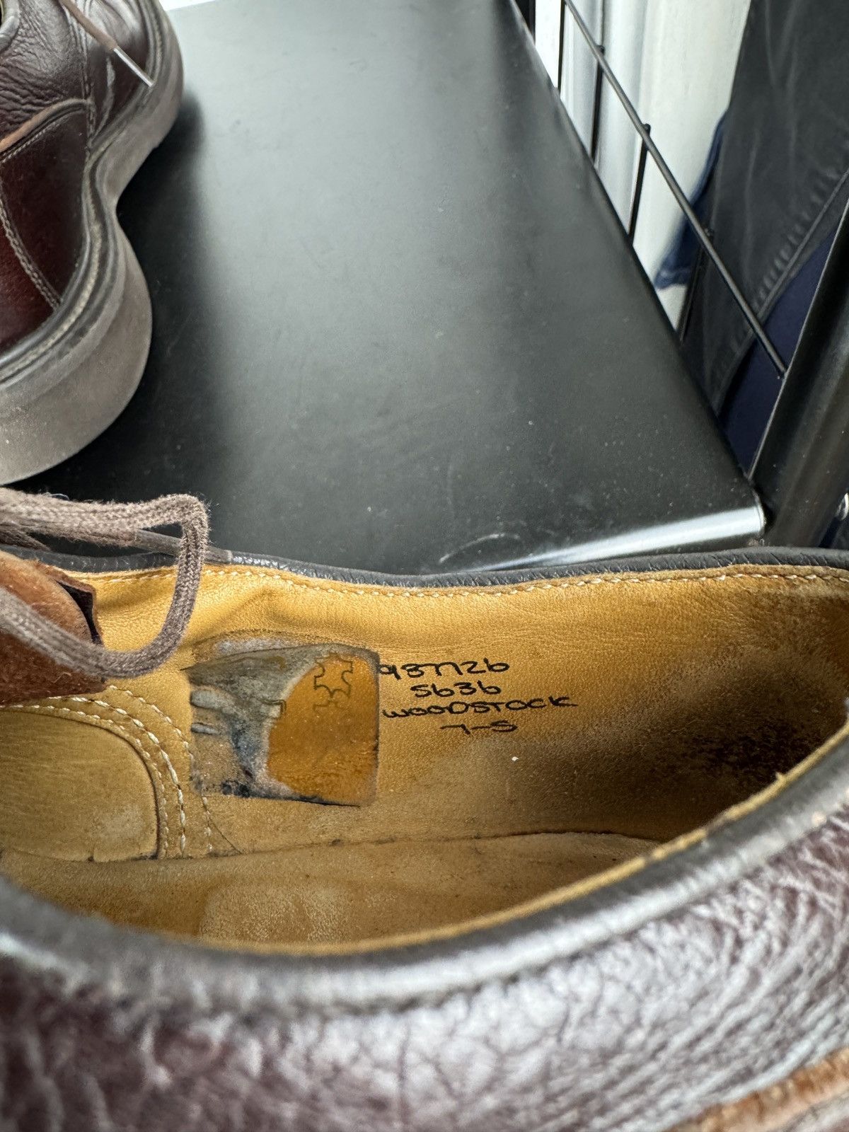 Tricker's Tricker’s Burgundy Brown Woodstock Derby Kudu Leather Shoes Size US 8 / EU 41 - 16 Thumbnail
