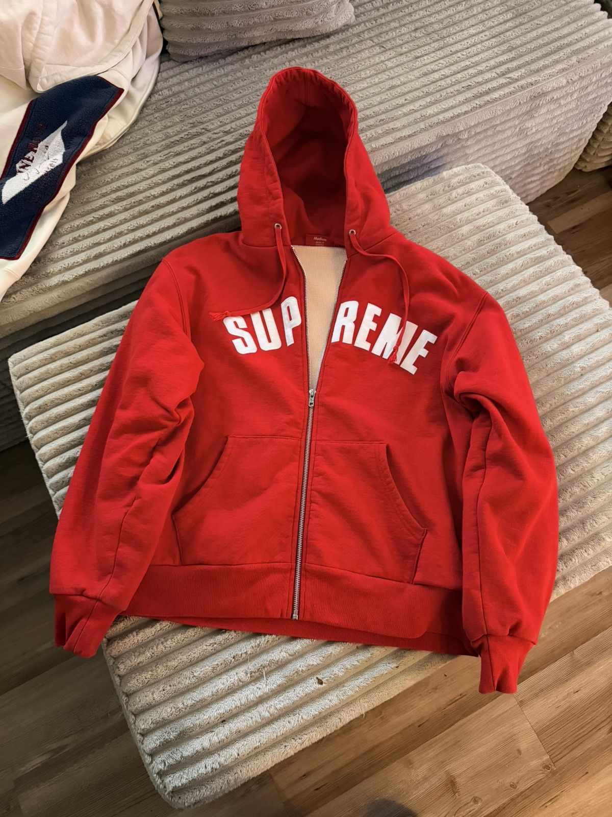 Supreme Supreme Arc Thermal Lined Zip Up Hooded Sweatshirt Size US M / EU 48-50 / 2 - 1 Thumbnail