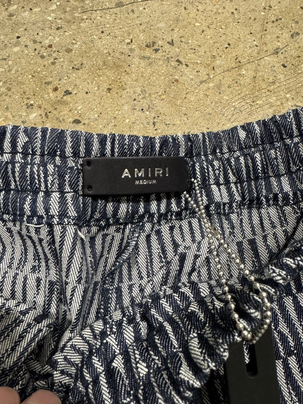 Amiri Amiri MA Jacquard BB Shorts Washed Indigo NEW 1150$ Size US 34 / EU 50 - 5 Thumbnail