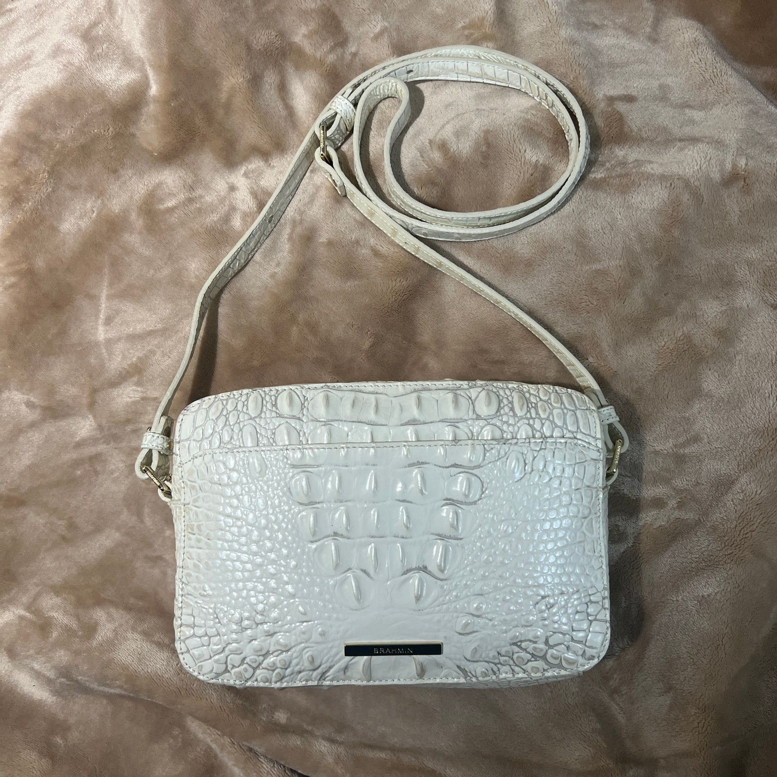 Brahmin Brahmin Sabine Pearl Melbourne Shoulder Bag White Himalaya Grailed