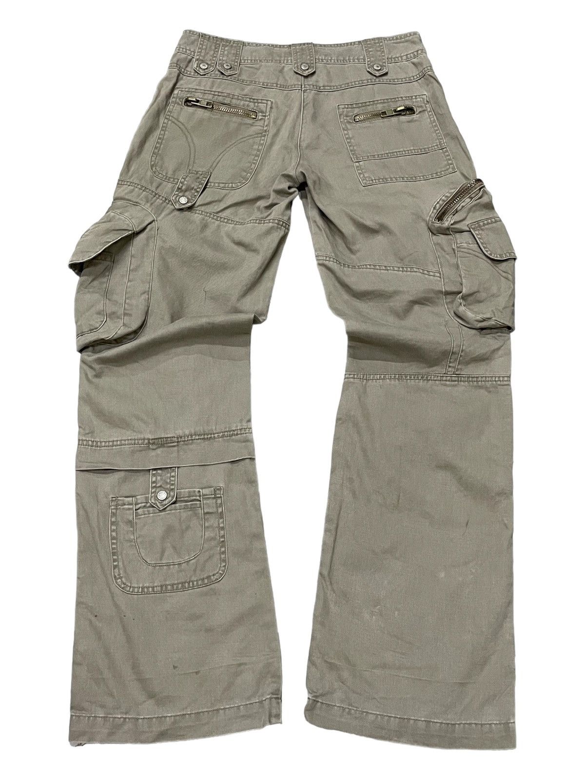 Le Grande Bleu (L.G.B.) × PPFM × Tete Homme Vanilla Star Japan Flared Gask Multi Pocket Cargo Pants Size US 30 / EU 46 - 2 Thumbnail