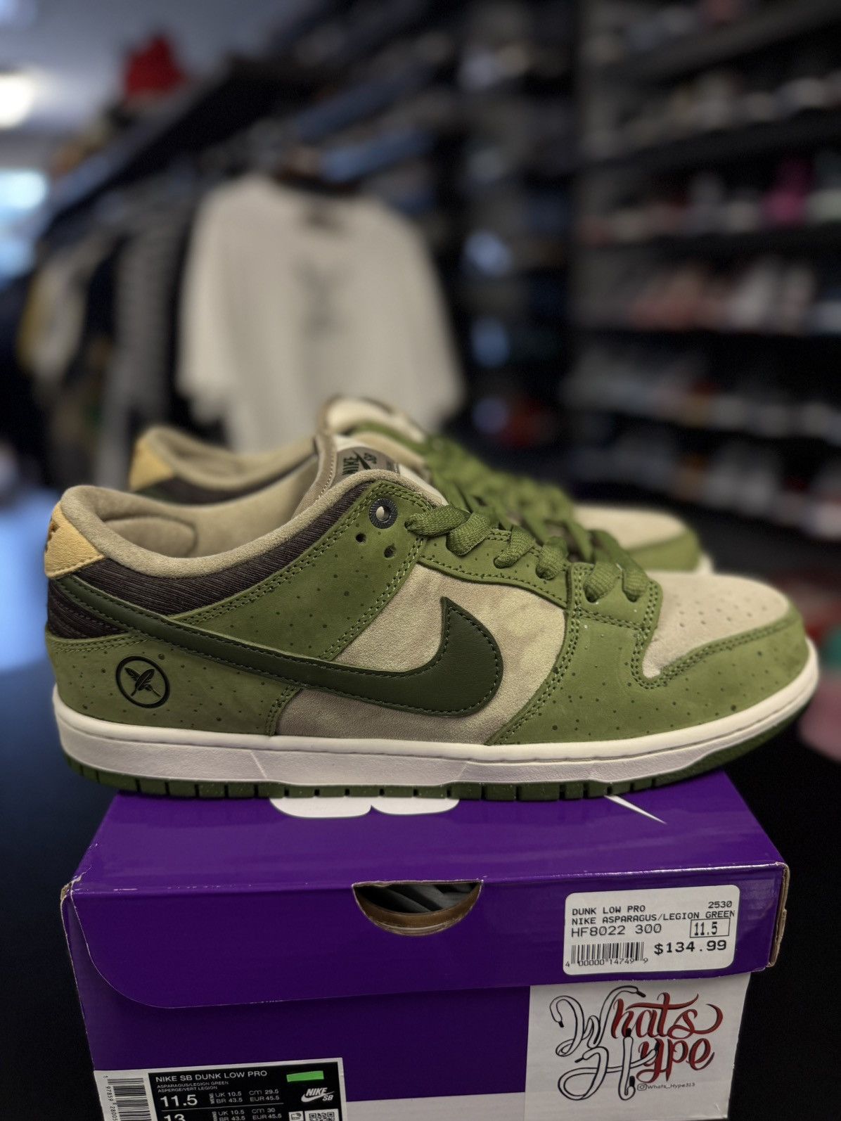 Nike Nike Dunk Low Yuto Horigome Matcha Size 11.5 (NEW) Size US 11.5 / EU 44-45 - 1 Thumbnail